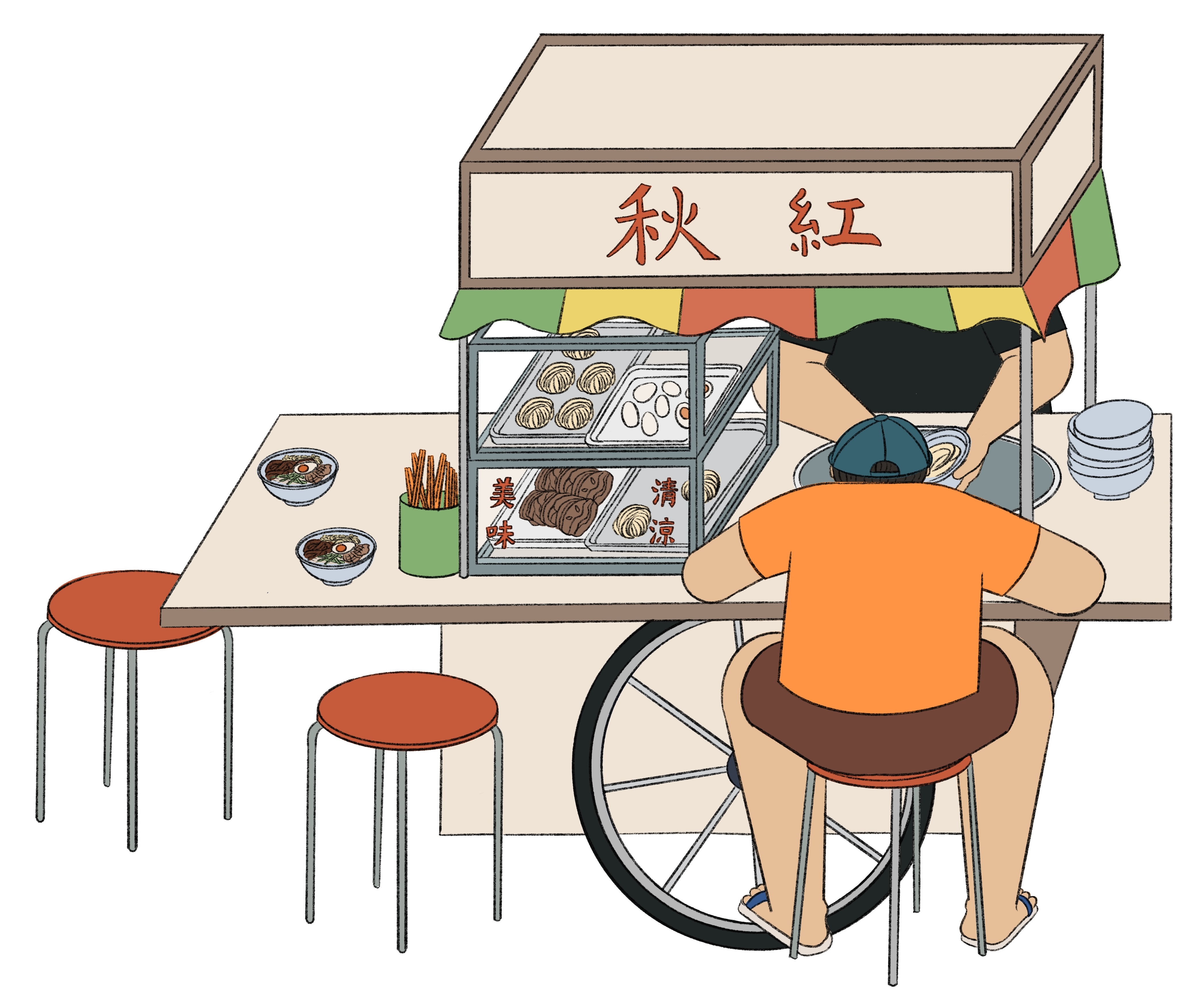 Noodle stand, Self-Initiated