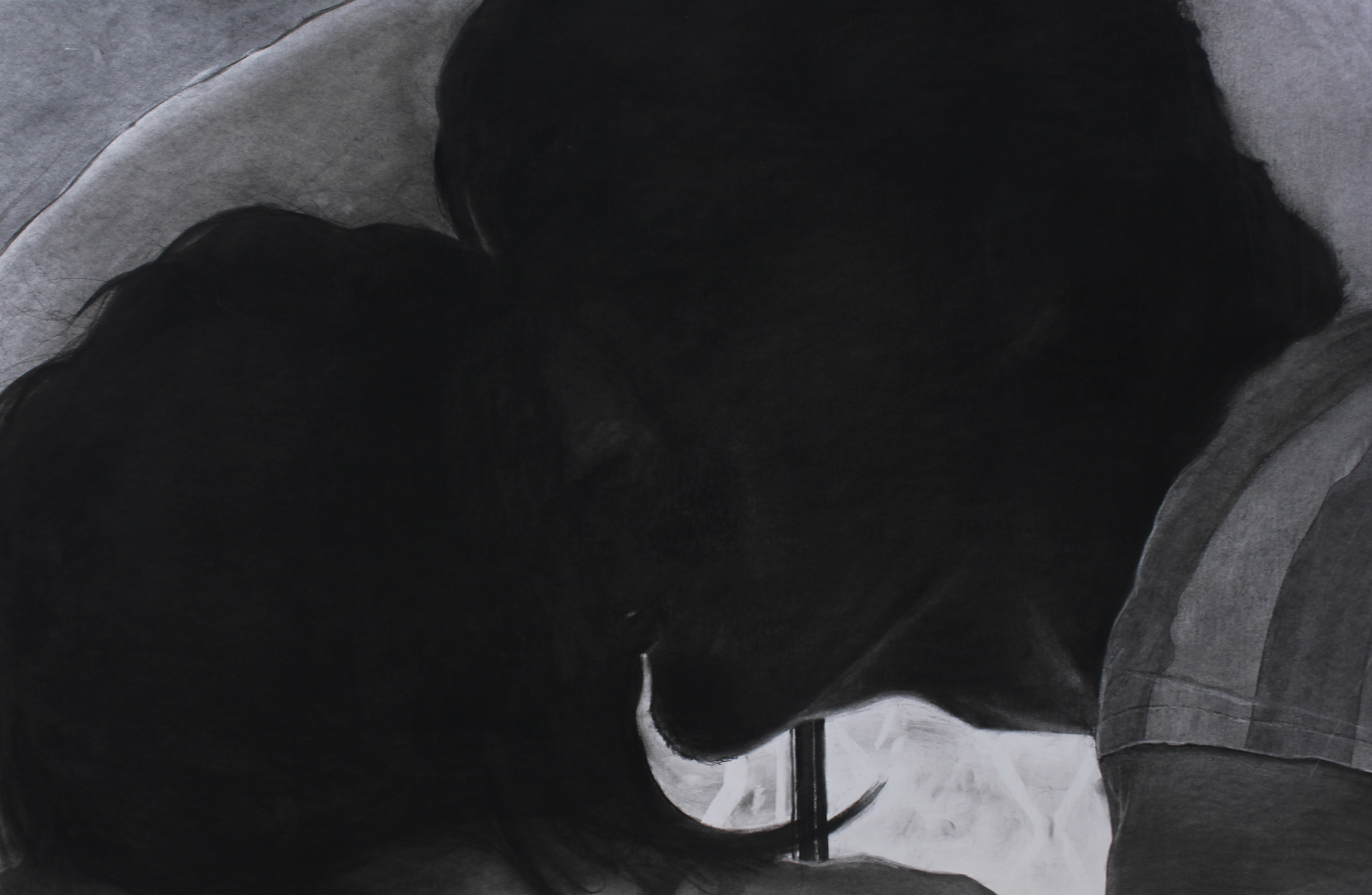 Untitled, Charcoal on paper, 55cm x 76cm, 2011