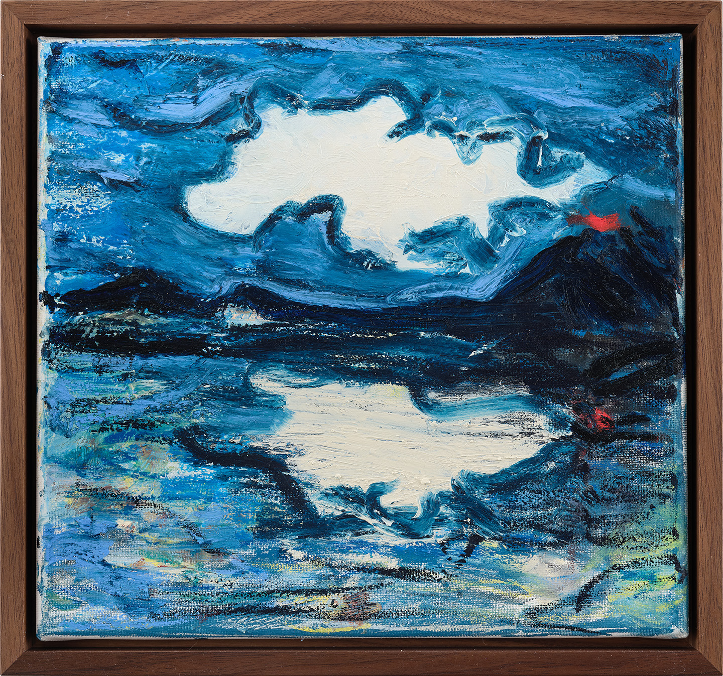 Elsewhere (Haunter), 2025 Oil stick on canvas 28 x 30 cm incl. frame