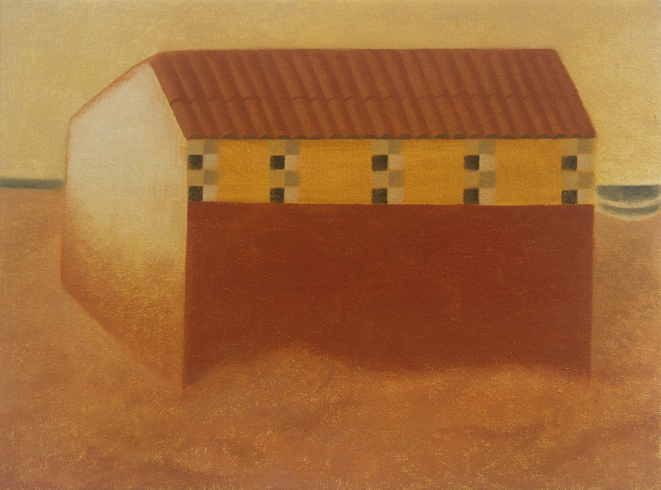 "Casa de praia", 2022, óleo sobre tela