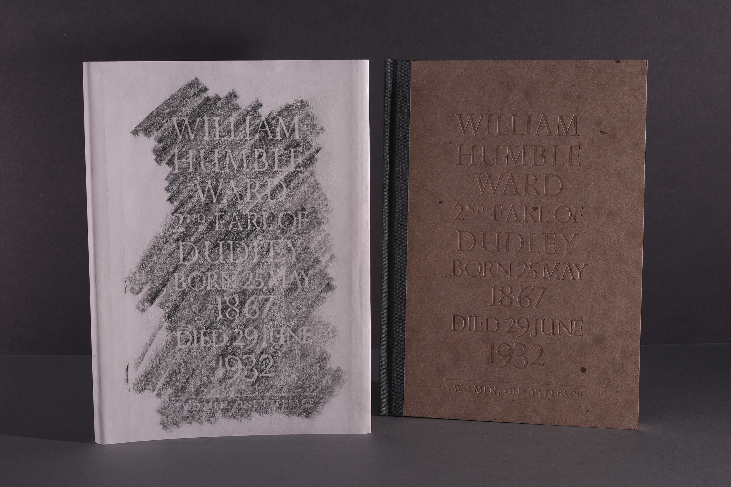 CLEAR FOIL STAMPINGPaul Soady Two Men, One Typeface book cover