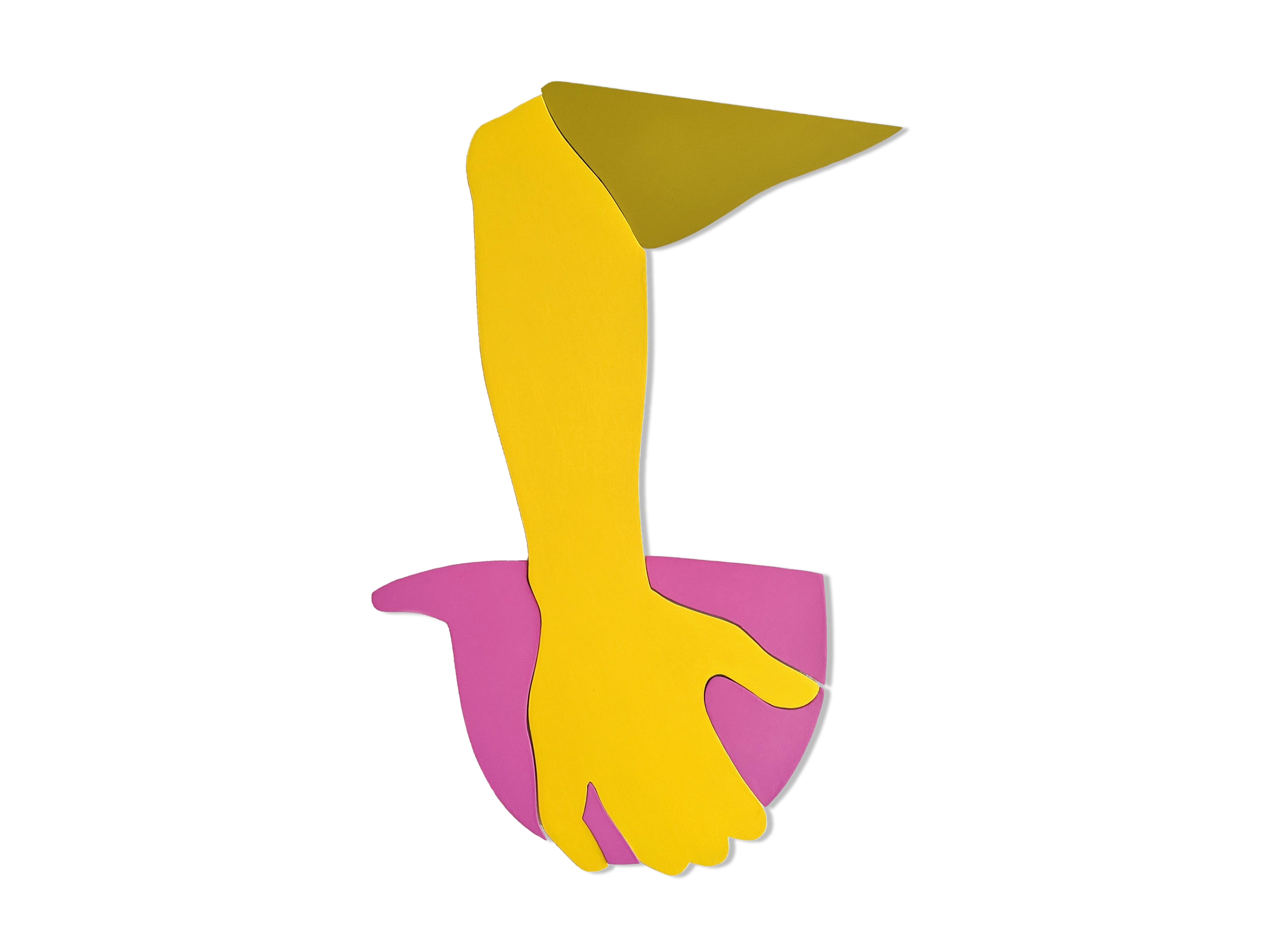 Batsman, wall-piece, acrylic on board