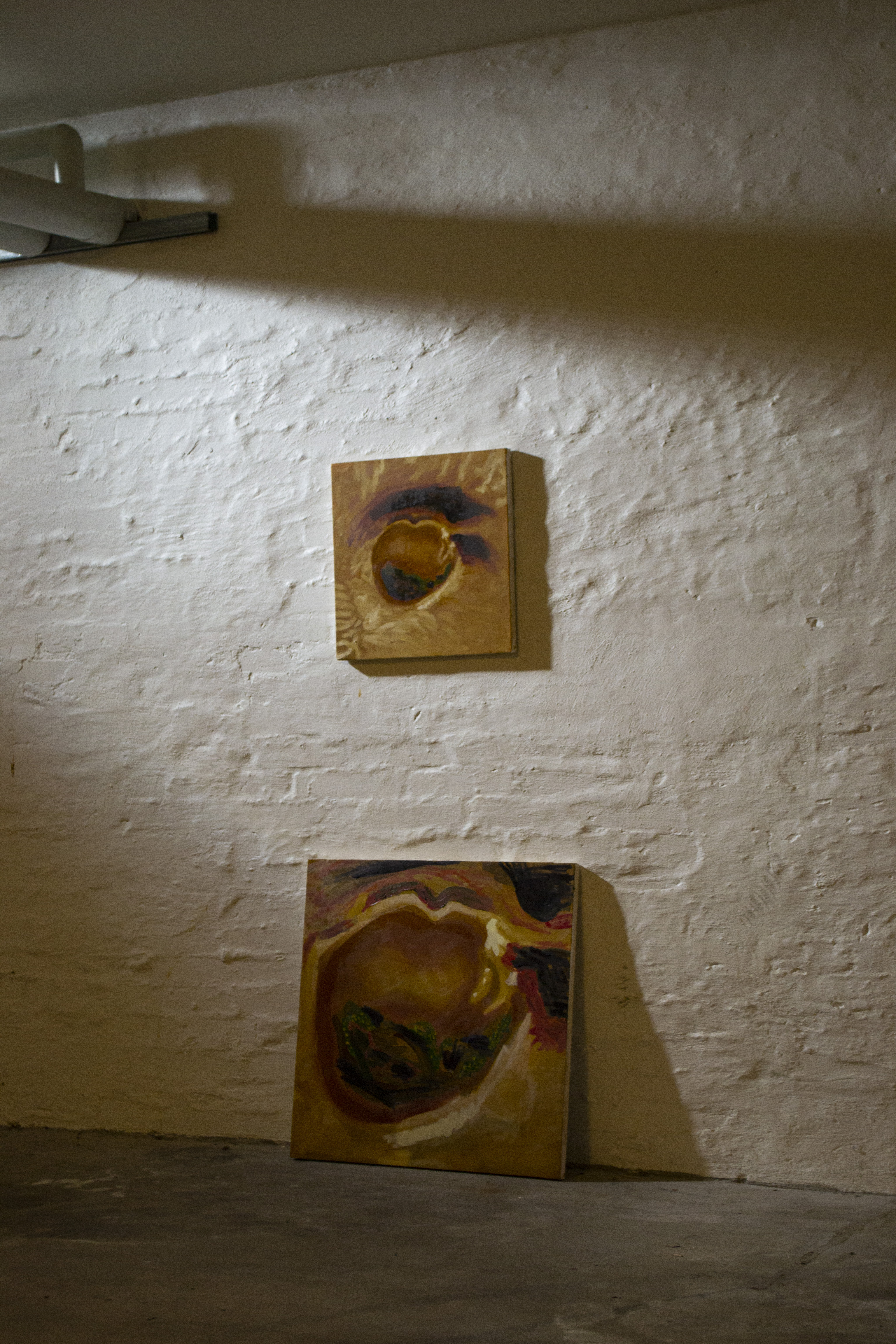 Zoom, zoom 7 Dip-Tych (Utopia Planitia), 2025, Oil on Canvas, 40x40 & 60x60cm