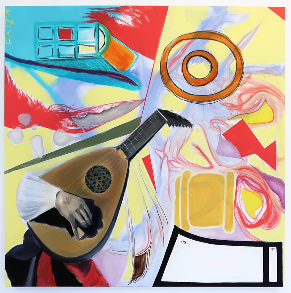 Responsibly Reduced, Delicate Sensibilities series, 2020, oil on canvas, 100 x 100cm