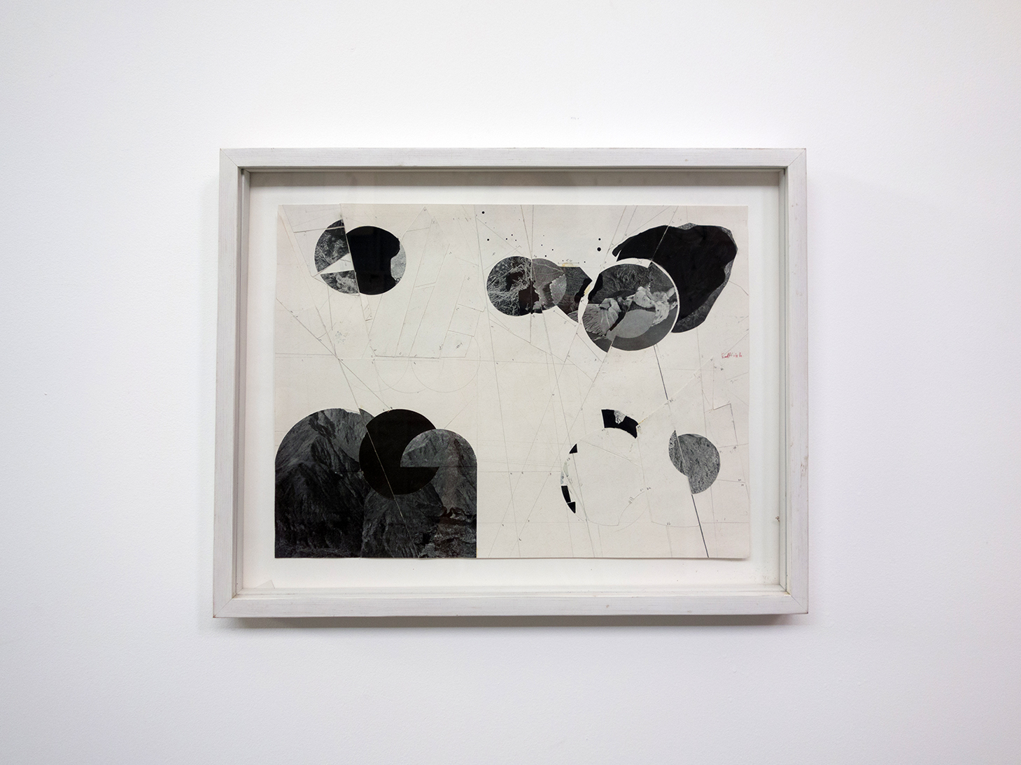 Natural satellite, 2006, collage, pencil paper, gouache, B&W photograph, 35×28 cm