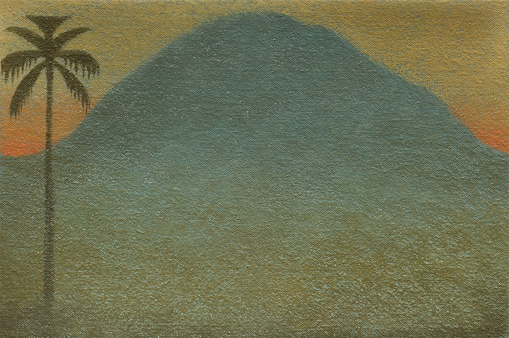"Amanhecer na serra", 2022, óleo sobre tela