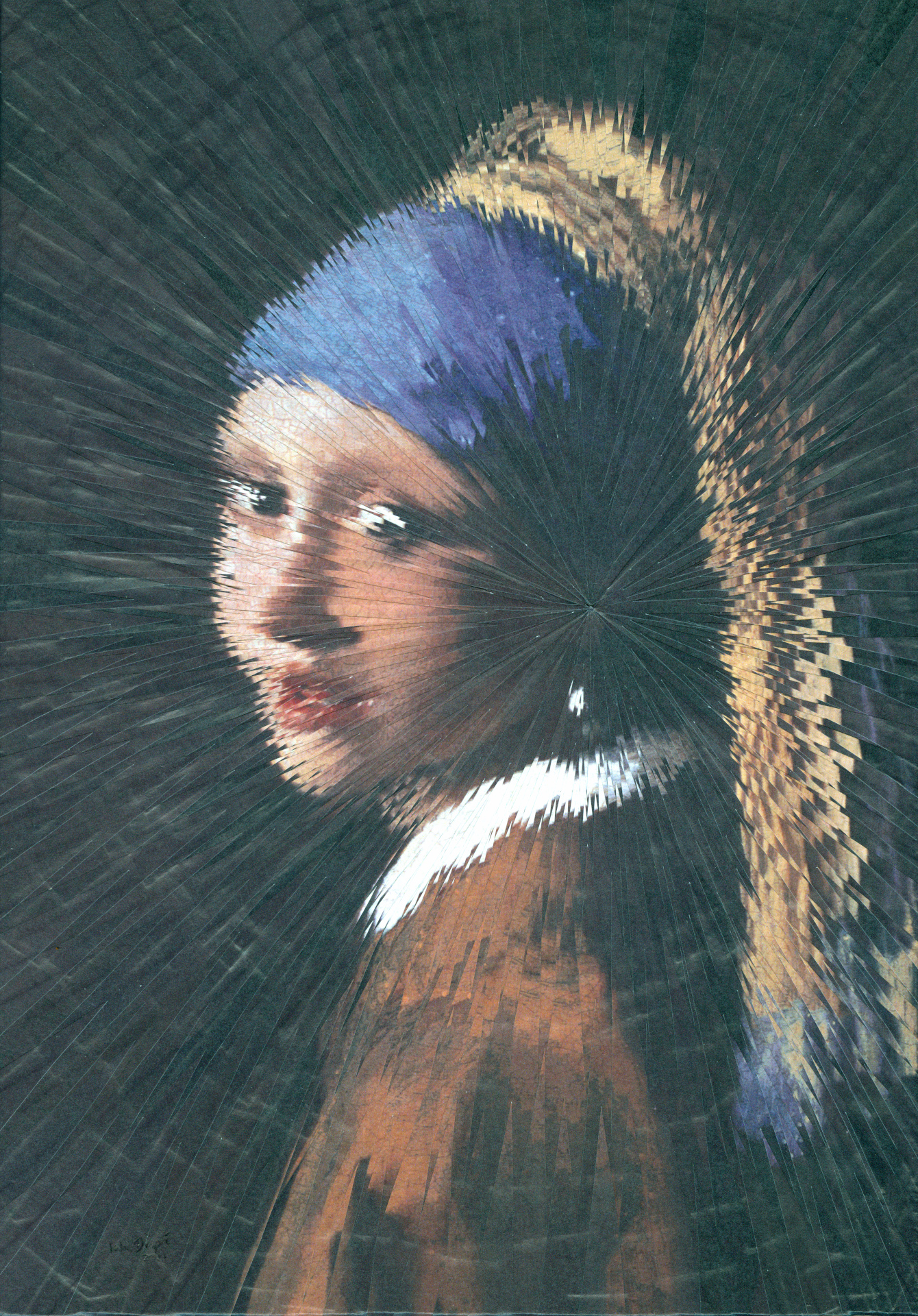 Exploding Vermeer, 2011, 8.2 x 11.6 inches