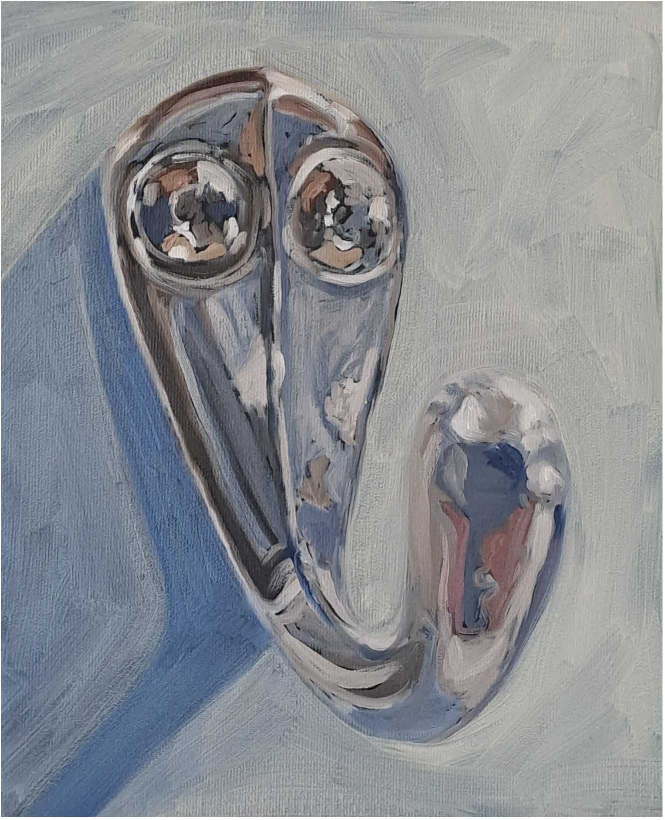 Haken 72023, Öl auf Leinwand, 25 x 31cm