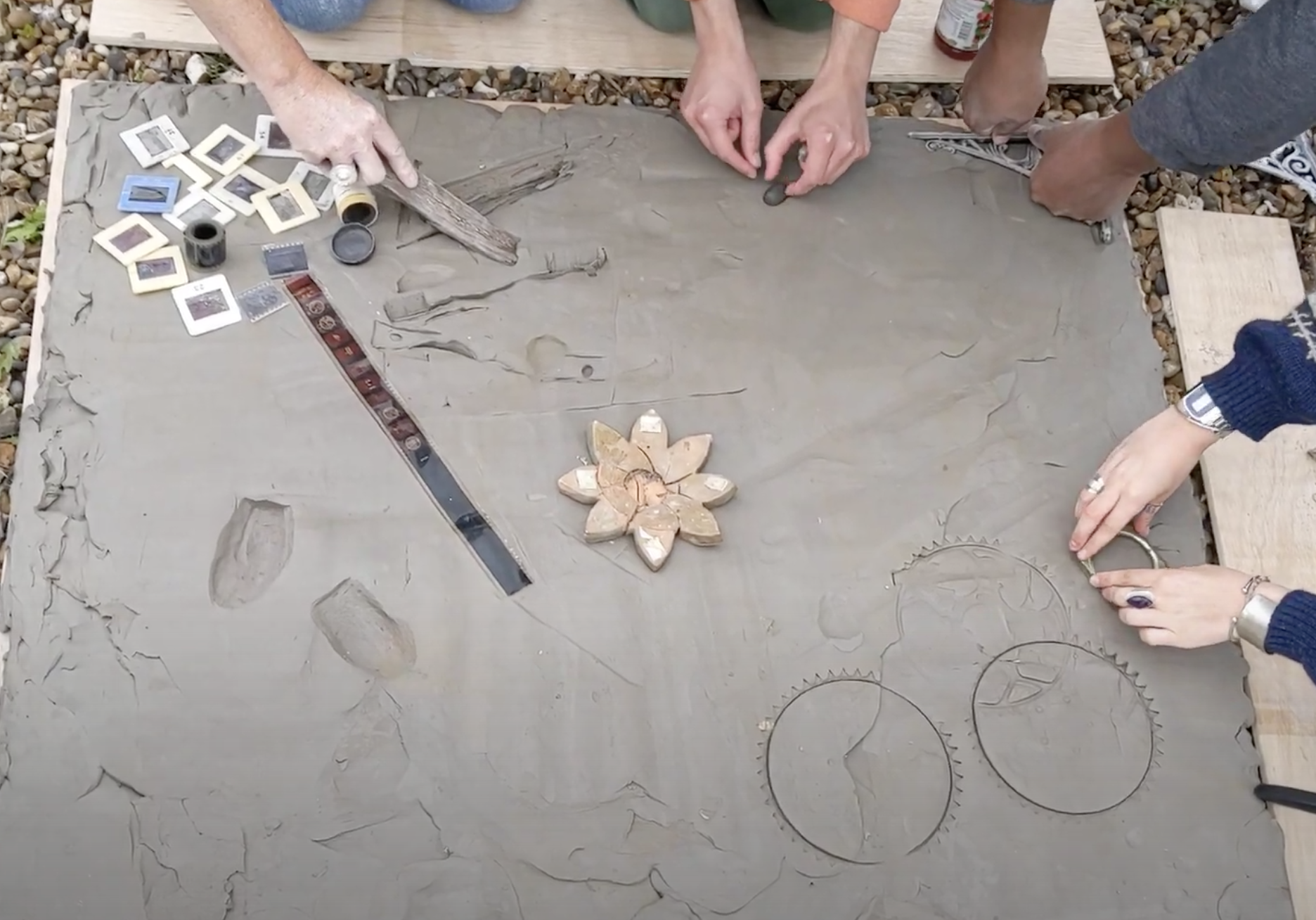 Cement Casting Workshop, Business is Driven By Quarterly Results, 2023. Desire Paths Commission, Turf Projects. Image by Nathan Eaton-Baudains