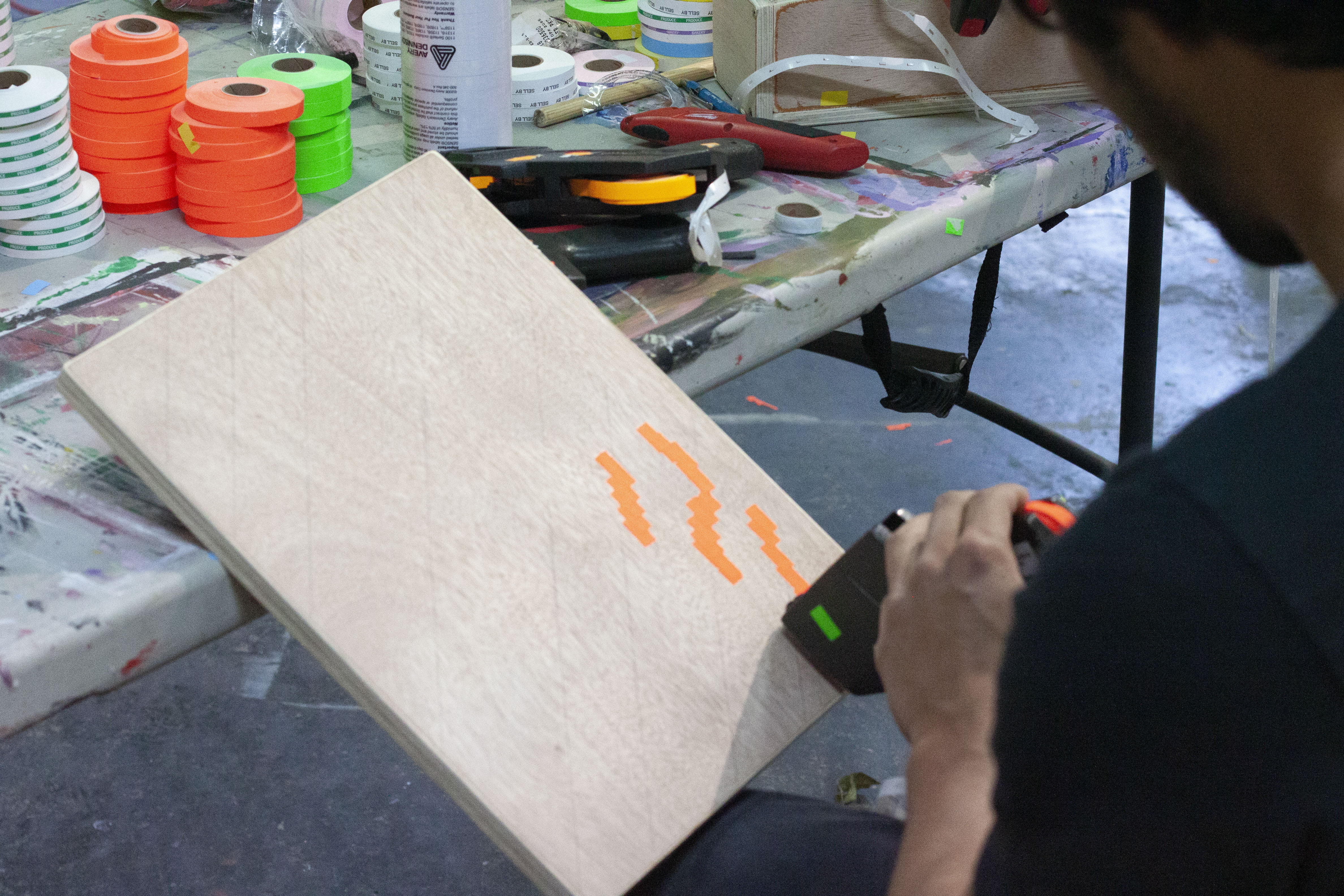 Neil in the studio at JO-HS, Mexico City.