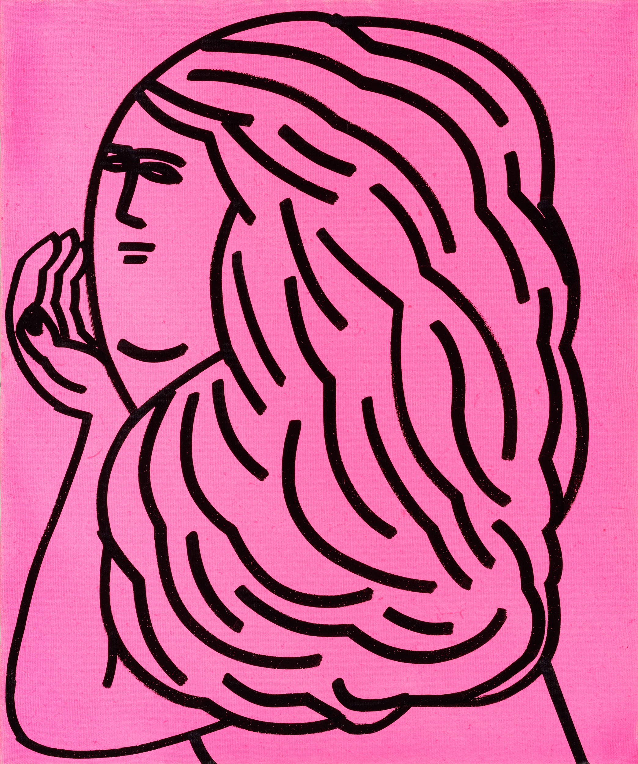 제목 미상, 2004년 경, 캔버스에 아크릴, 45.5 x 38cmNo Title, ca. 2004, acrylic on canvas, 45.5 x 38cm