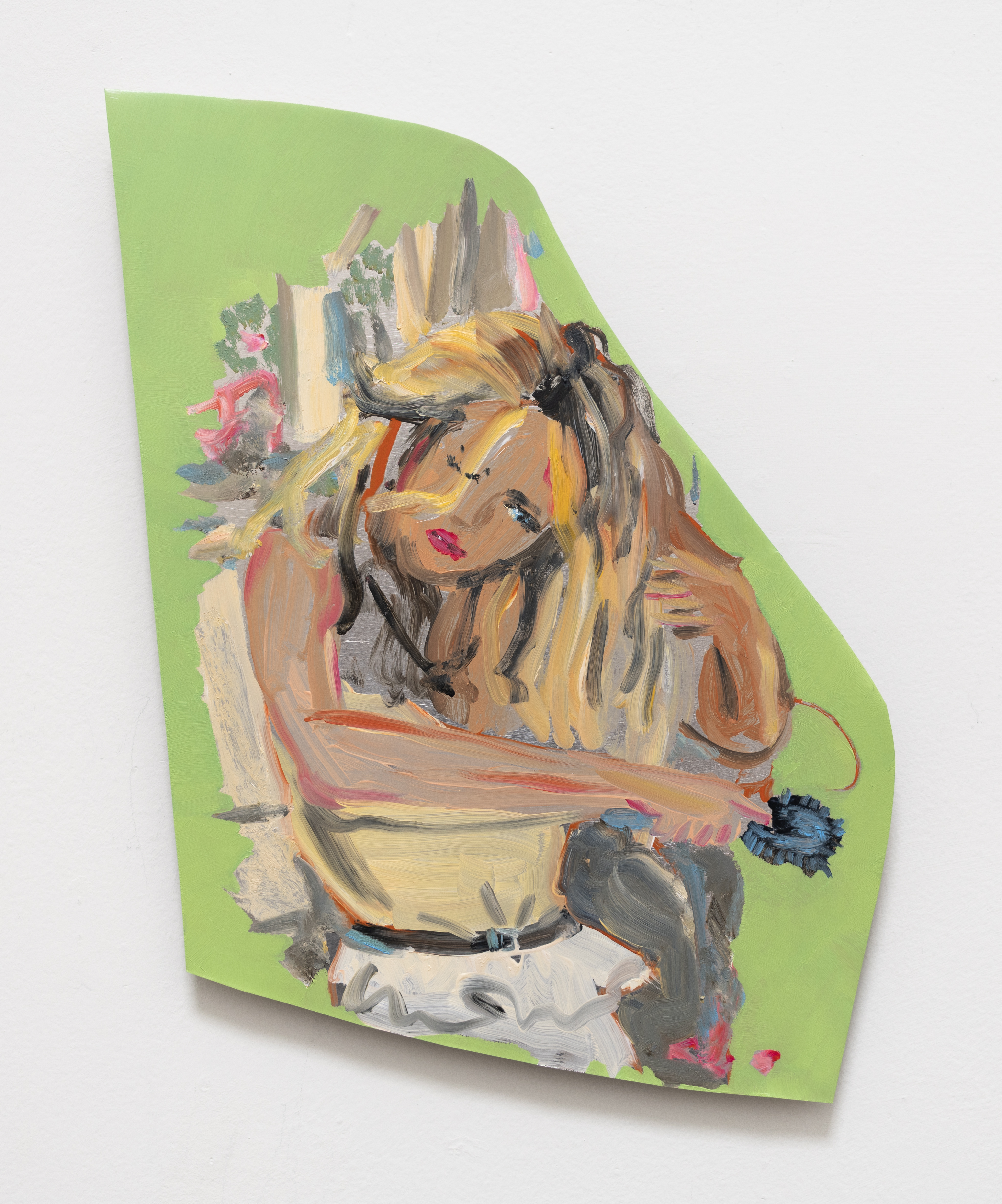 Keer Tanchak, Island, 2025, Oil on aluminum, 12 (H) x 9½ (W) in.