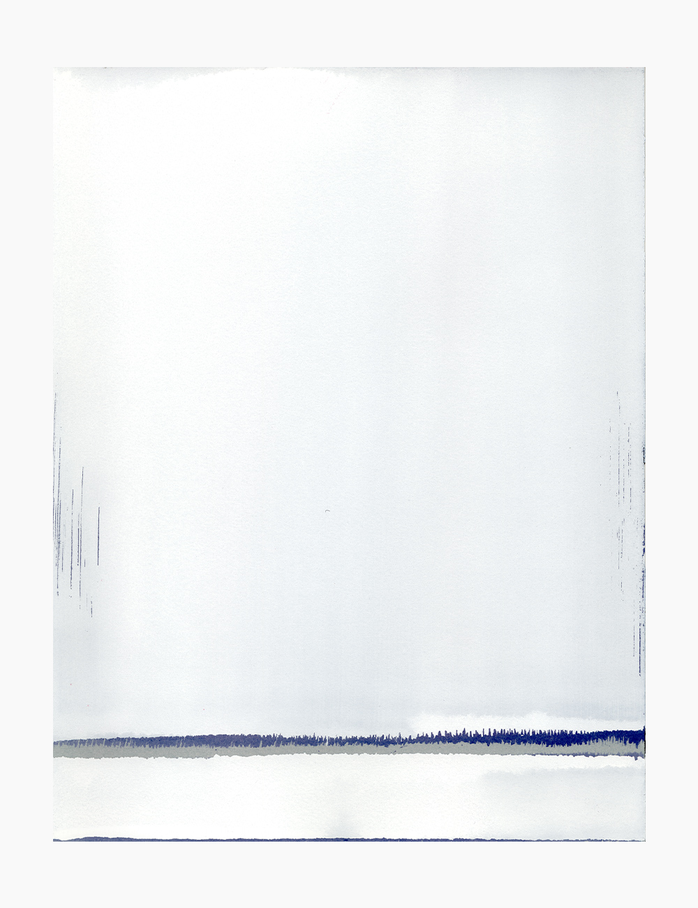 Breathe (white), 2016, ink, gouache on paper, 28 x 21,5 cm