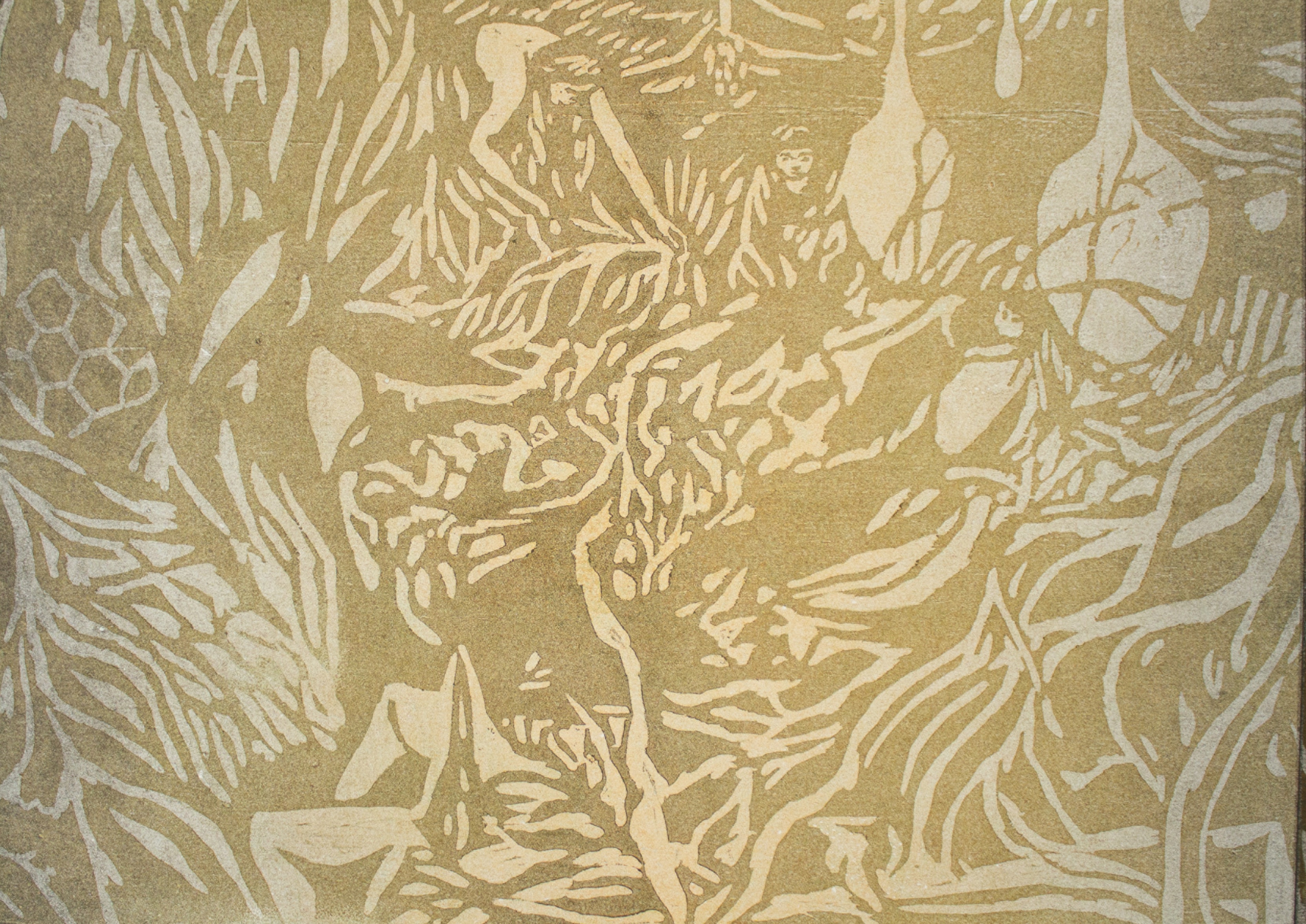 'Crows are fatted with the murrain flock',  2022. Woodcut on paper, 42x30cm