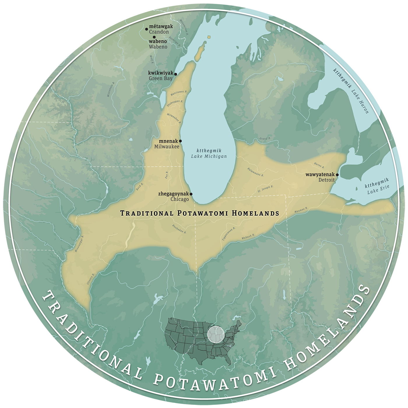 Restorative Cartography of the Theakiki Region: Mapping Potawatomi  Presences in Indiana