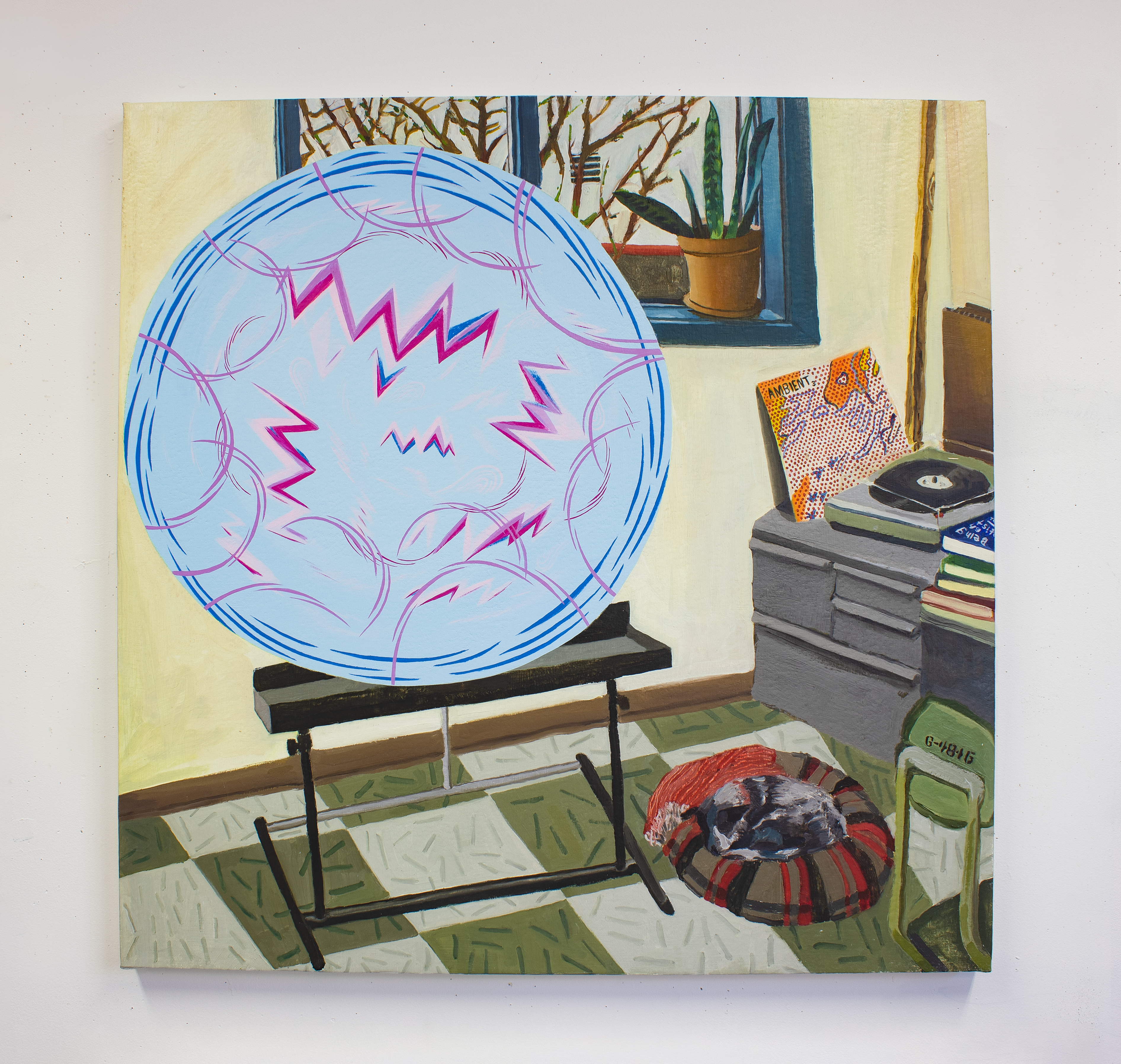 Shared Studio, David Peña, Will Zeng, 35.5in x 35 in, Oil on Canvas, 2021