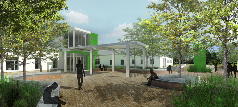 Impression of the green open space