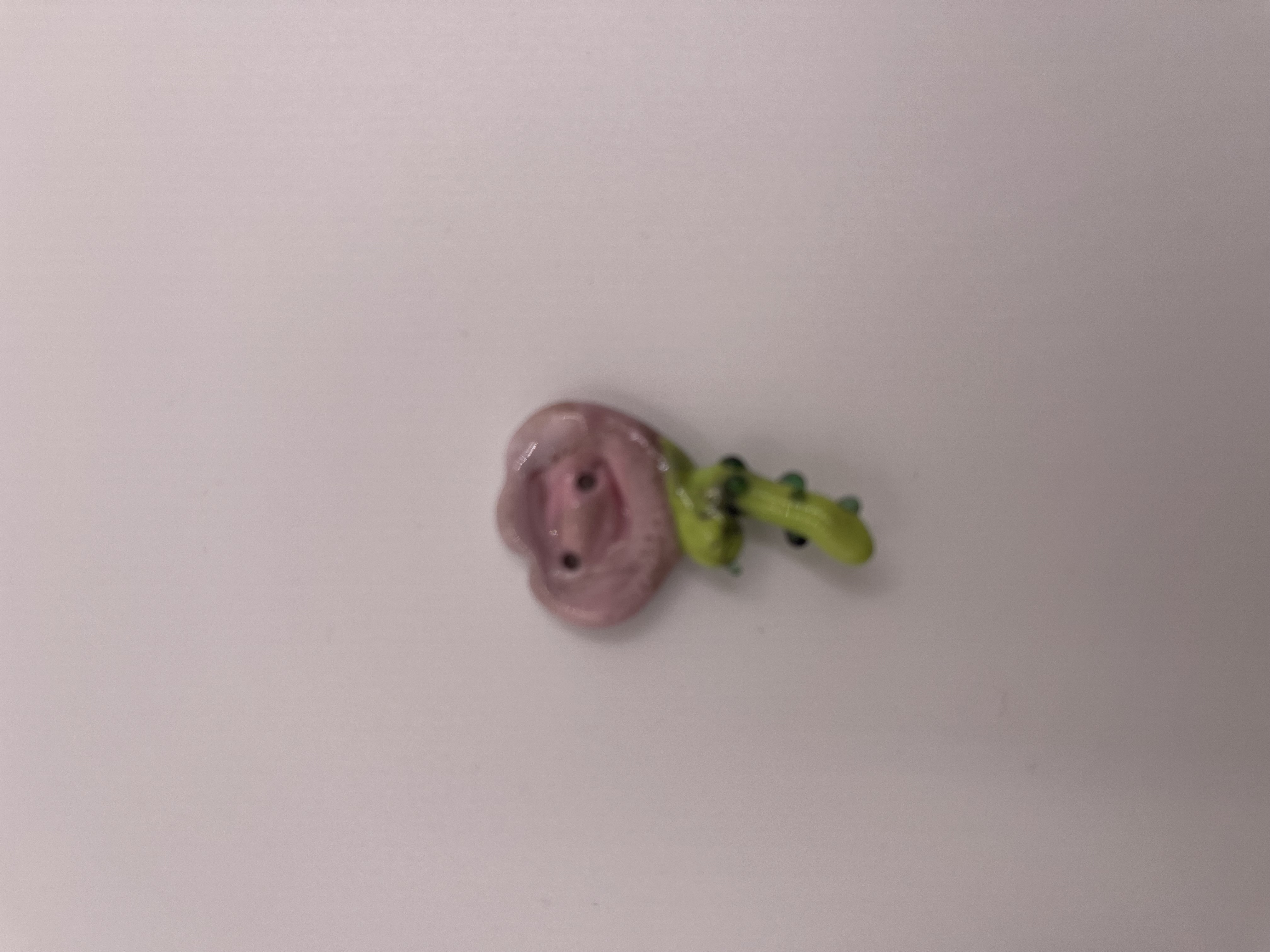 Flower Button, Glass