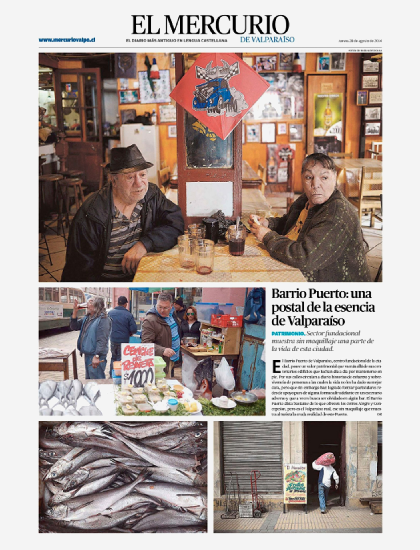 P&aacute;gina gr&aacute;fica Mercurio Valpo.