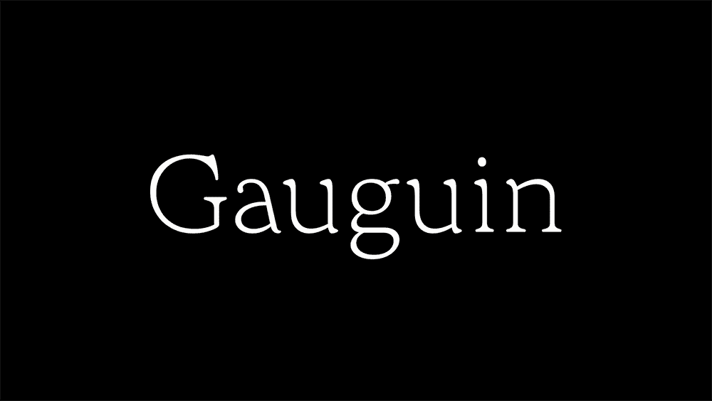 Gauguin [Typeface Design] (2019)
