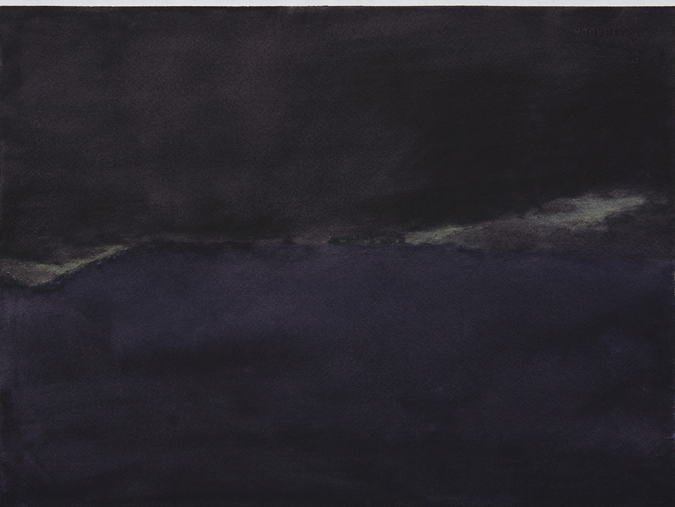 Percée, nuit (III)watercolour on paper28 x 38 cm, 2023