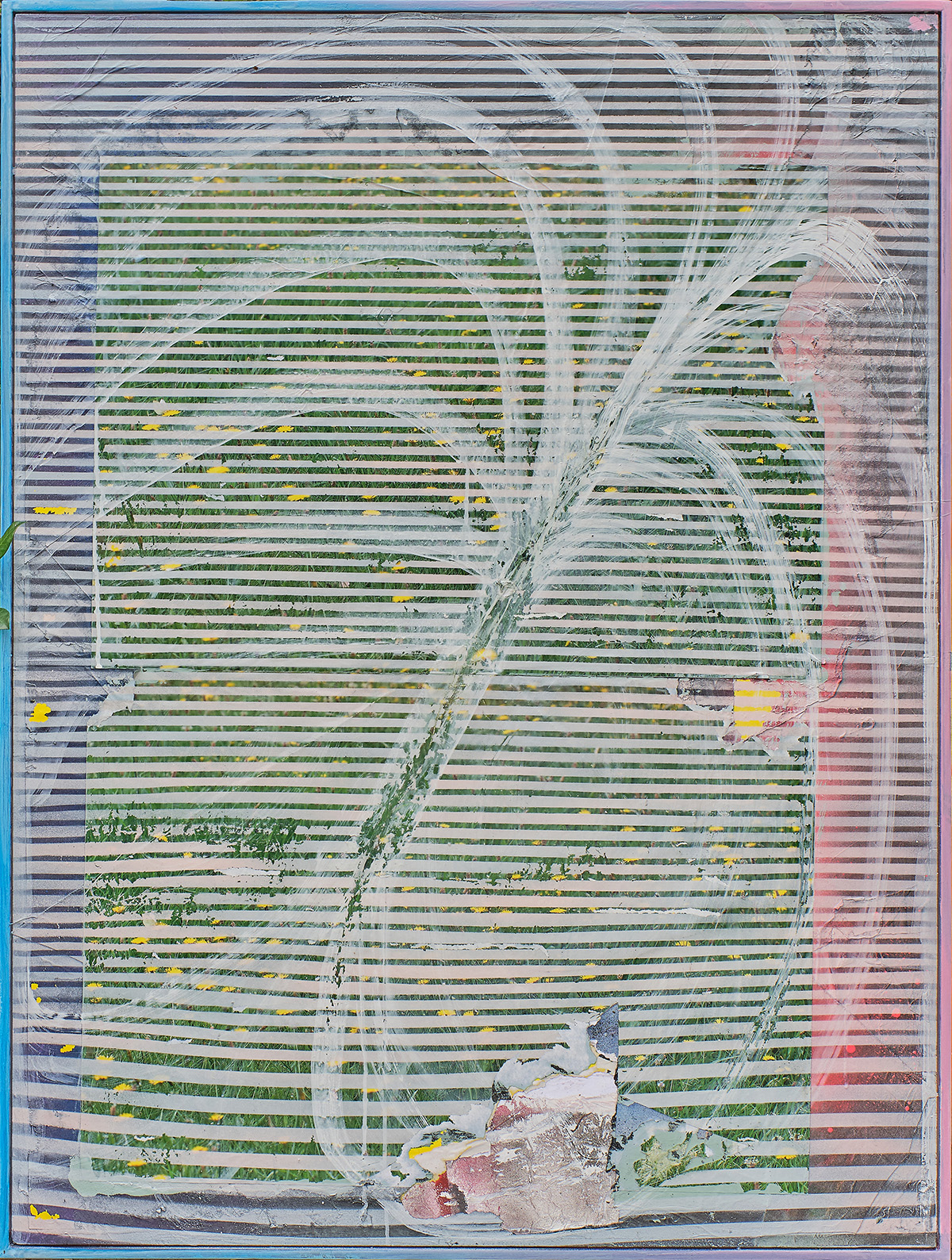 Sponge (2021), mixed media on board, 91 x 123cm.