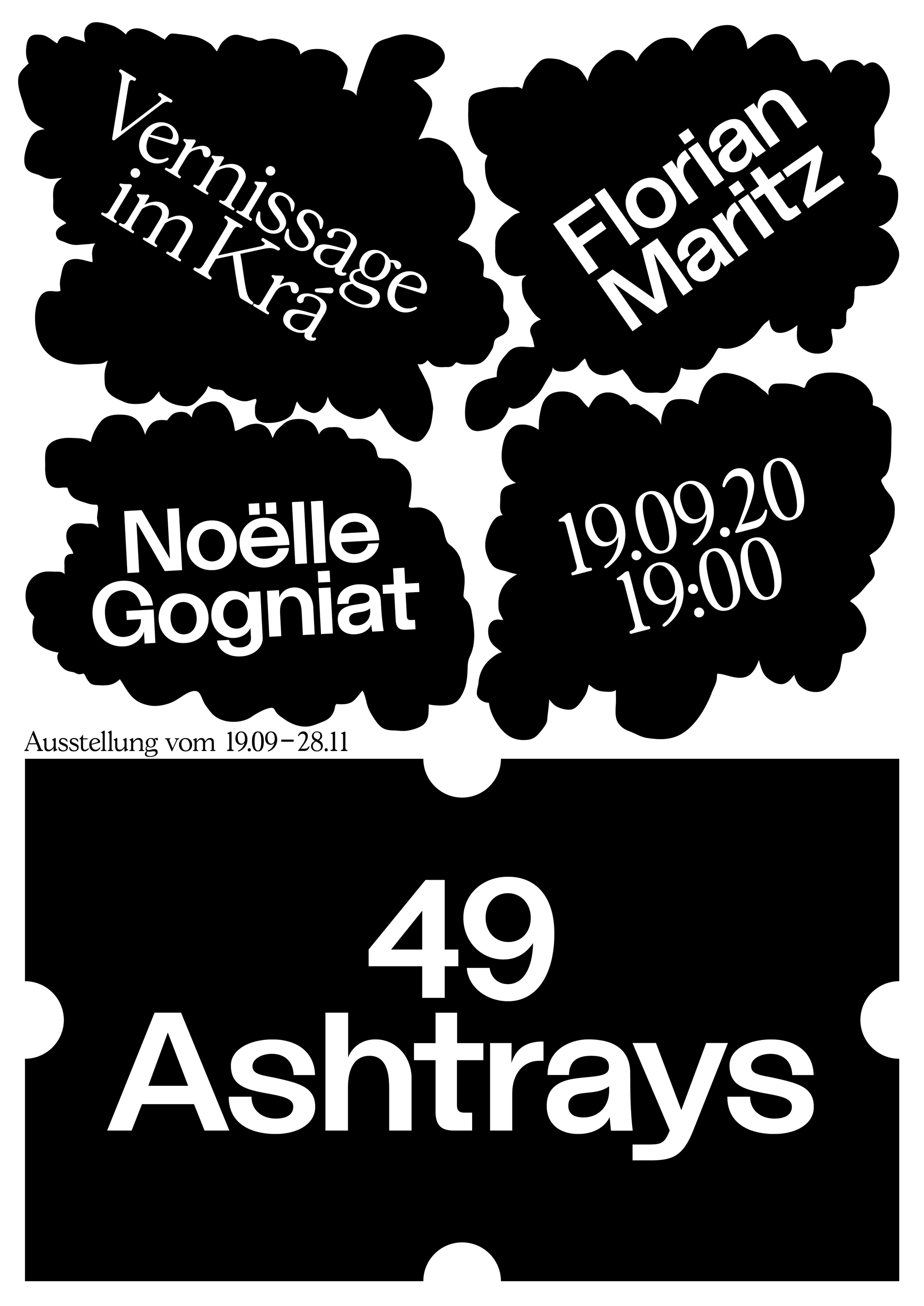 49 Ashtrays, Poster, 2020