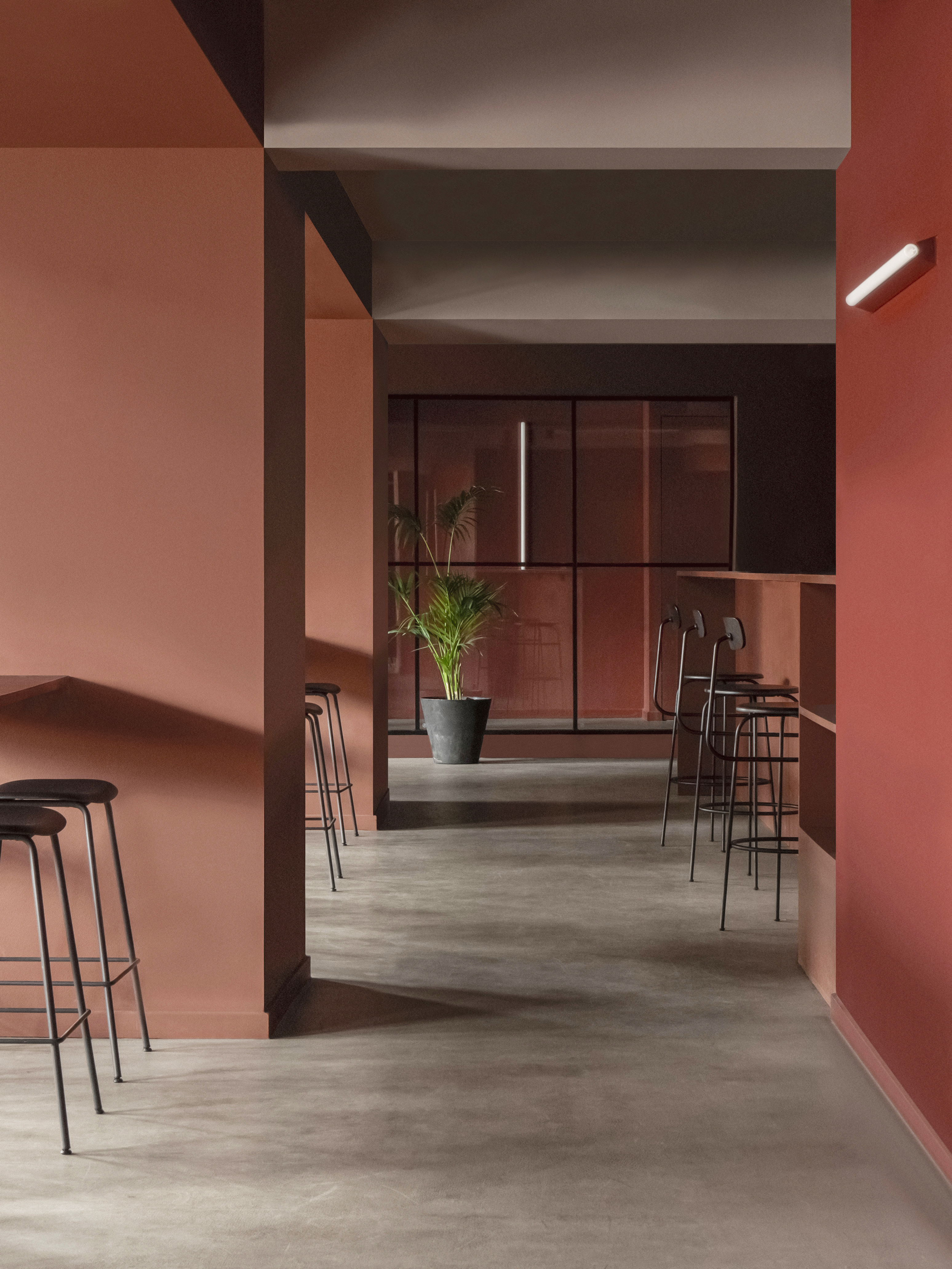 Matrikel1. Transformation of historic buildings to co-work space, cafe and bar. Copenhagen. 2017-19