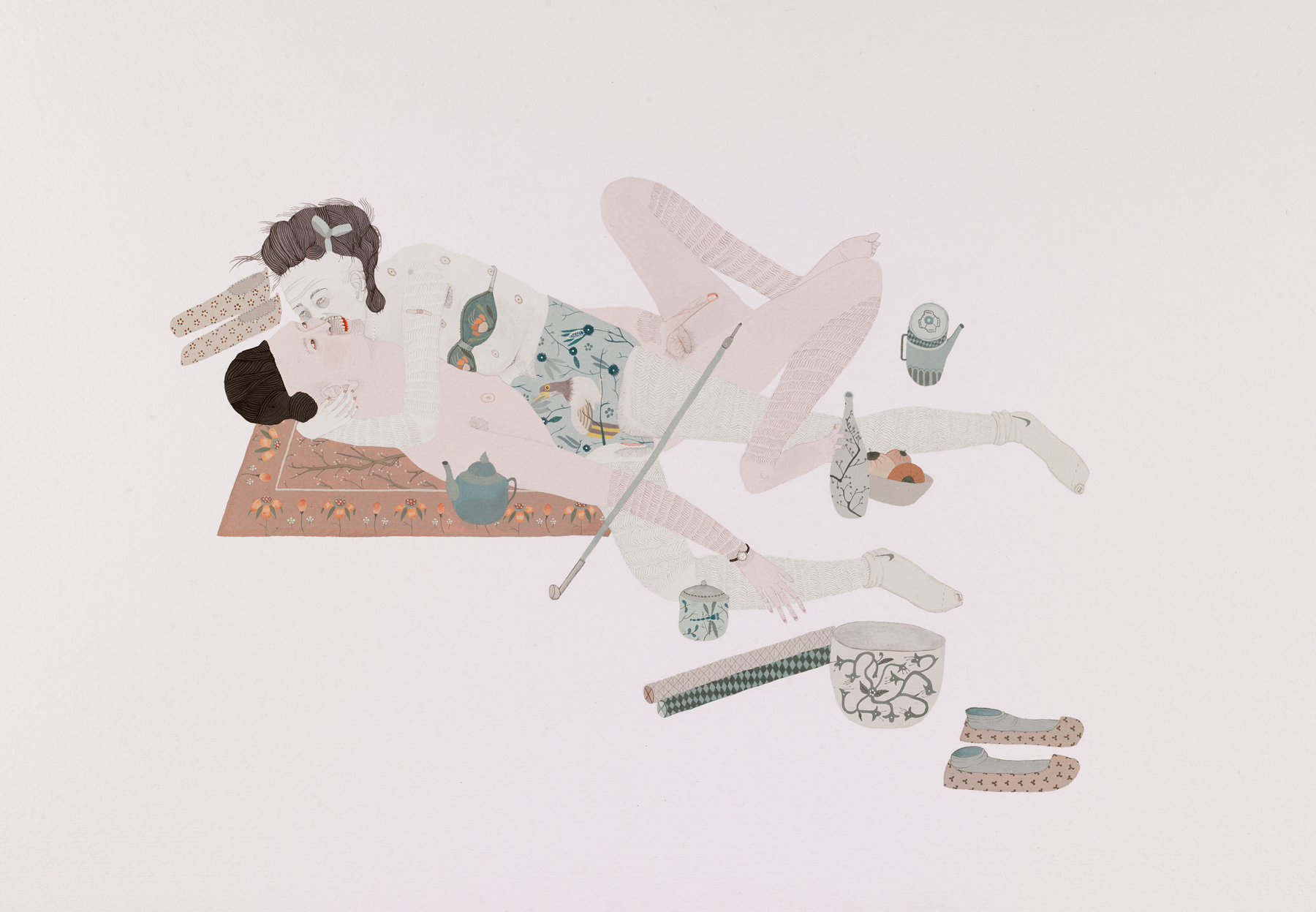 Female Hungry Ghost with Dragonfly Jar