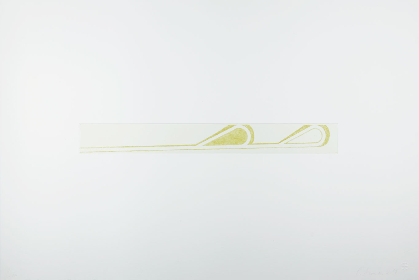 Untitled, 2018, drypoint, chisels and compass on Velin BFK Rives paper, 60 x 40 cm