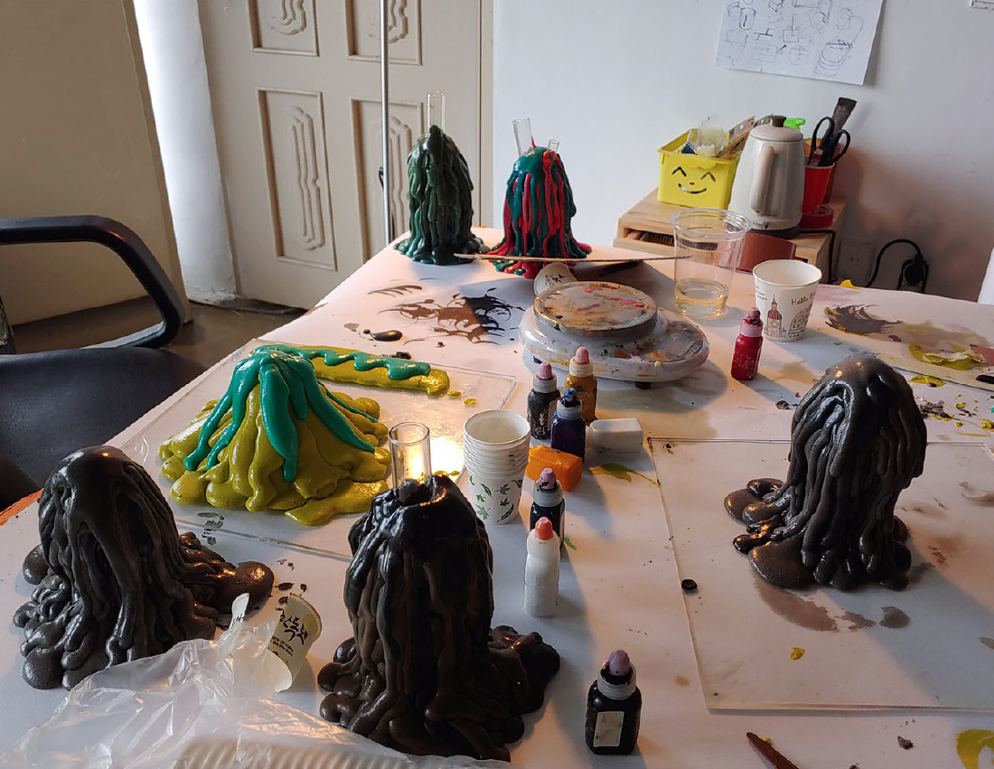 «Lava vase» 작업 과정 ©이영현