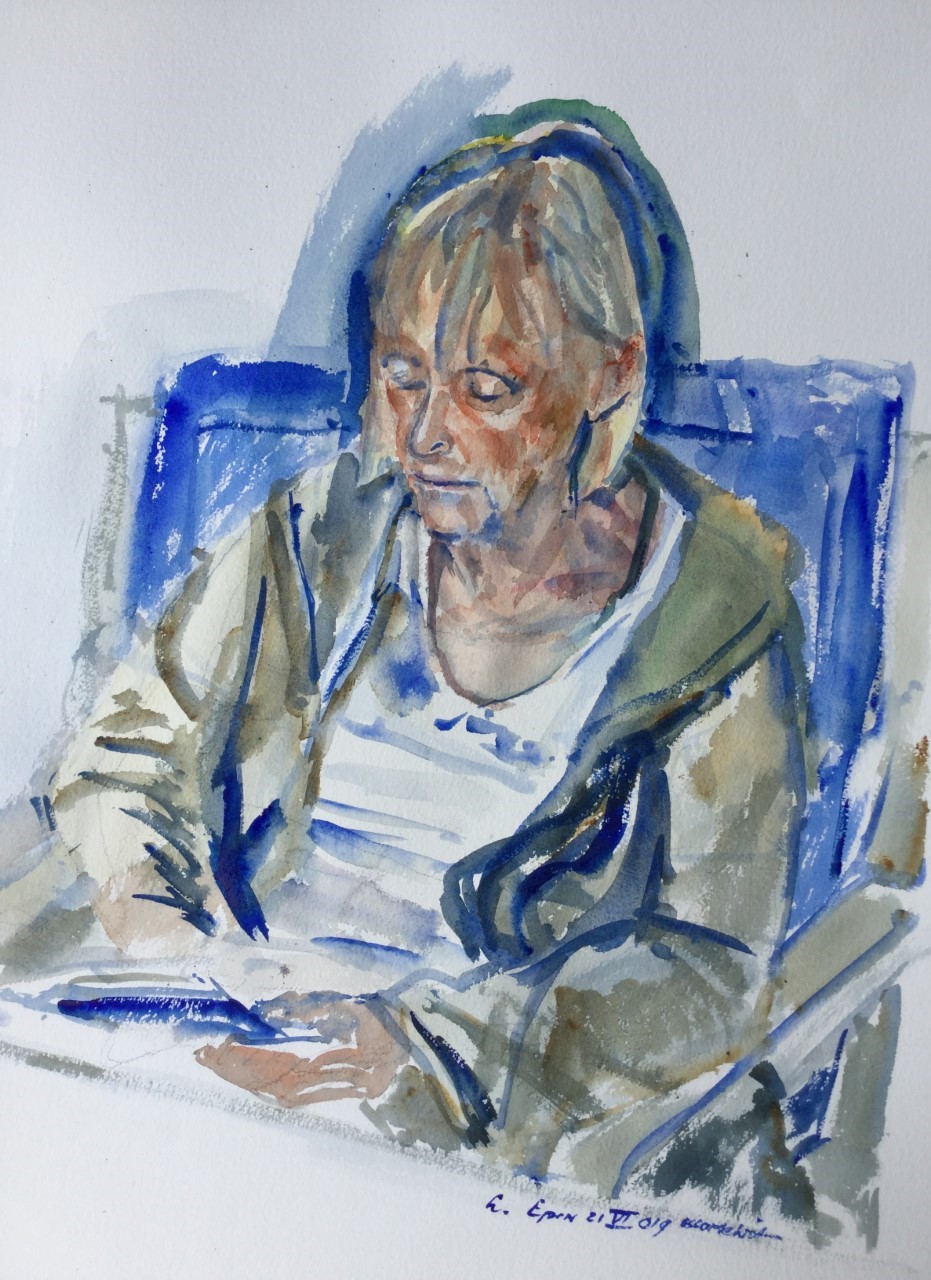 Lieneke 2019 - watercolor 80x60 cm