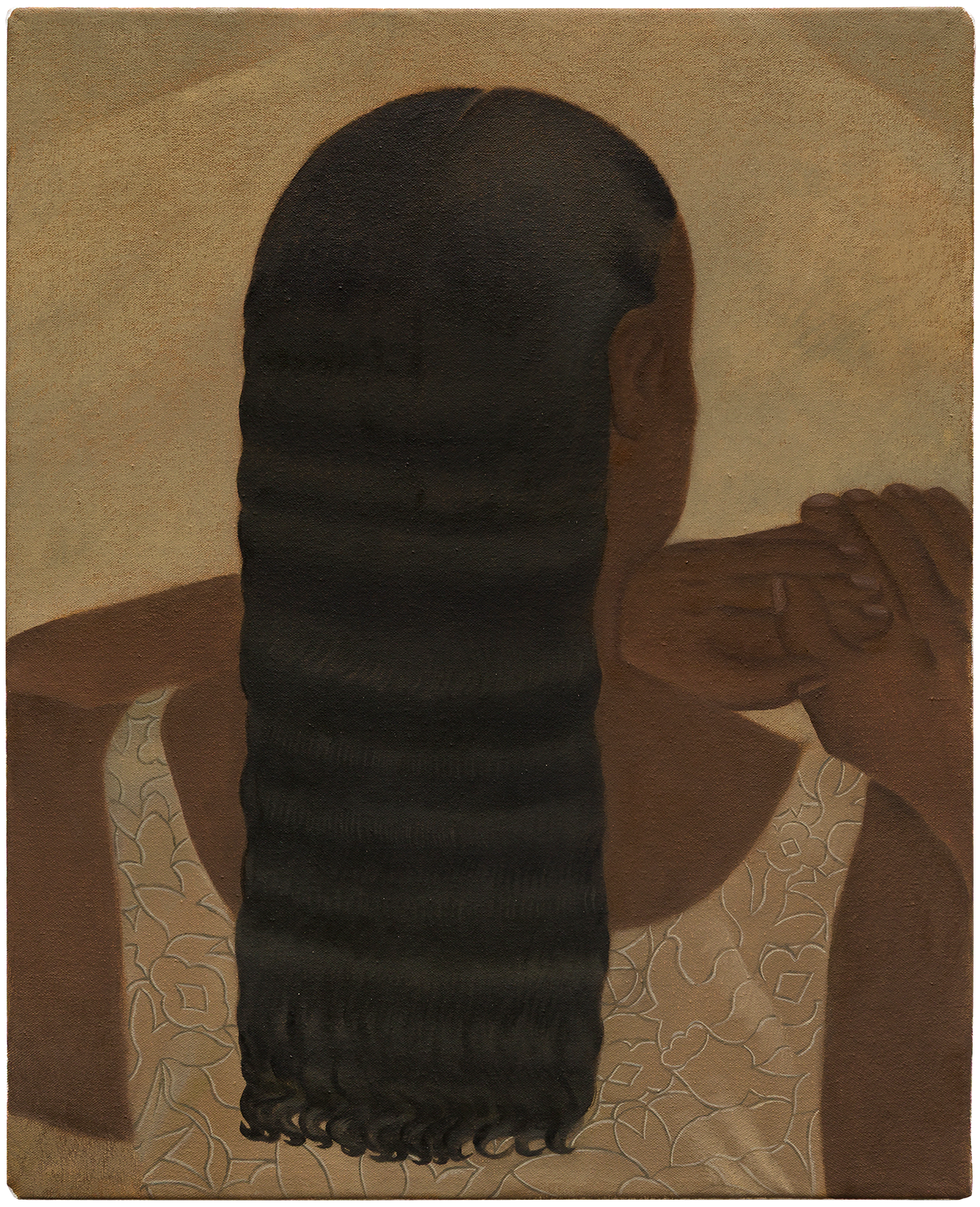 "Mulher de costas", 2025, óleo sobre tela