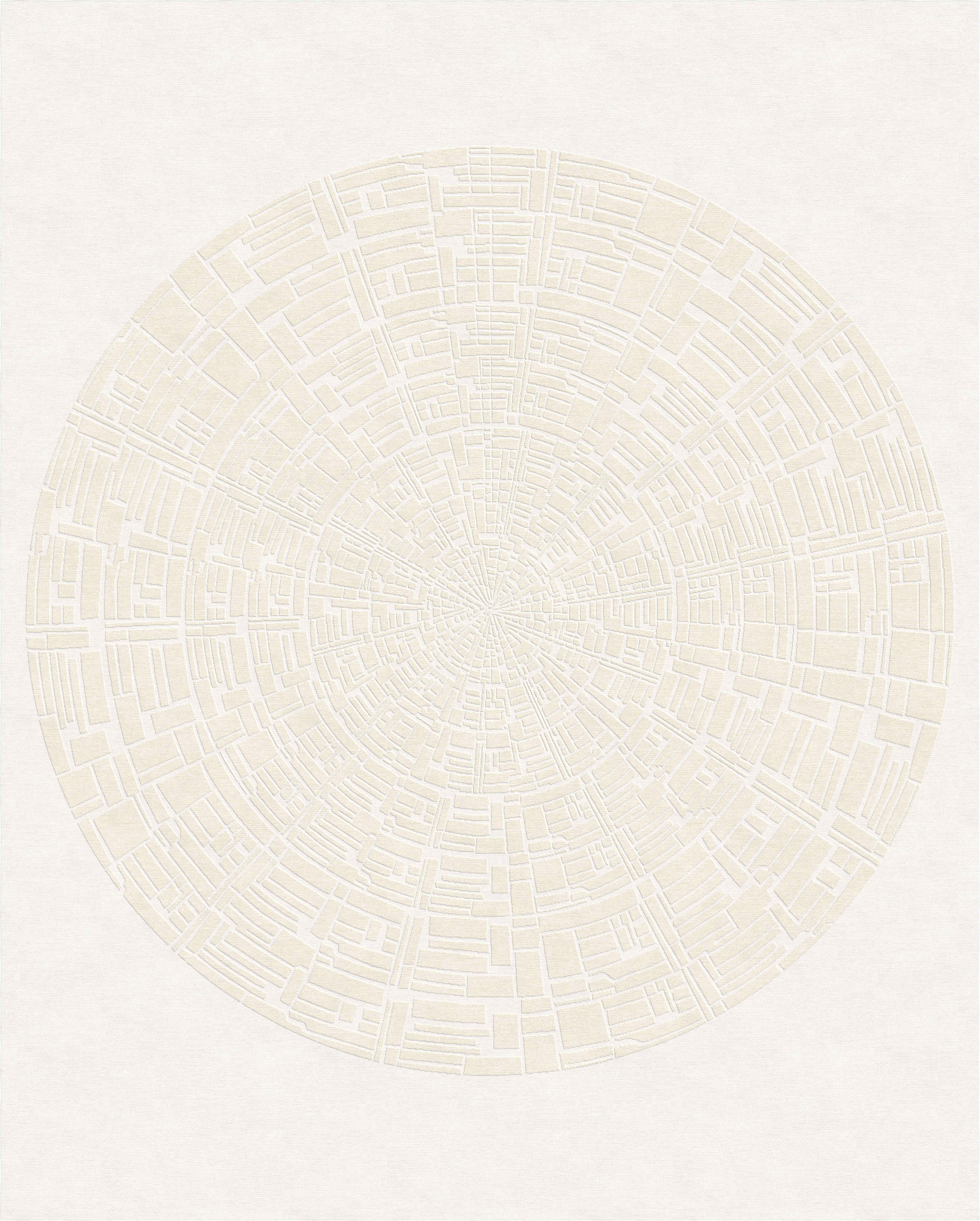 12' x 15' Round Pattern Cream