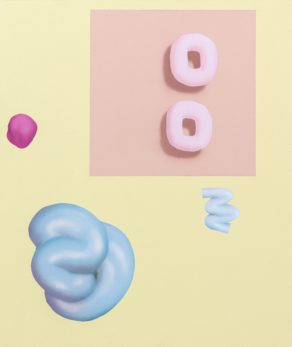 untitled, oil and acrylic on aluminium, 65 x 55 cm, 2020