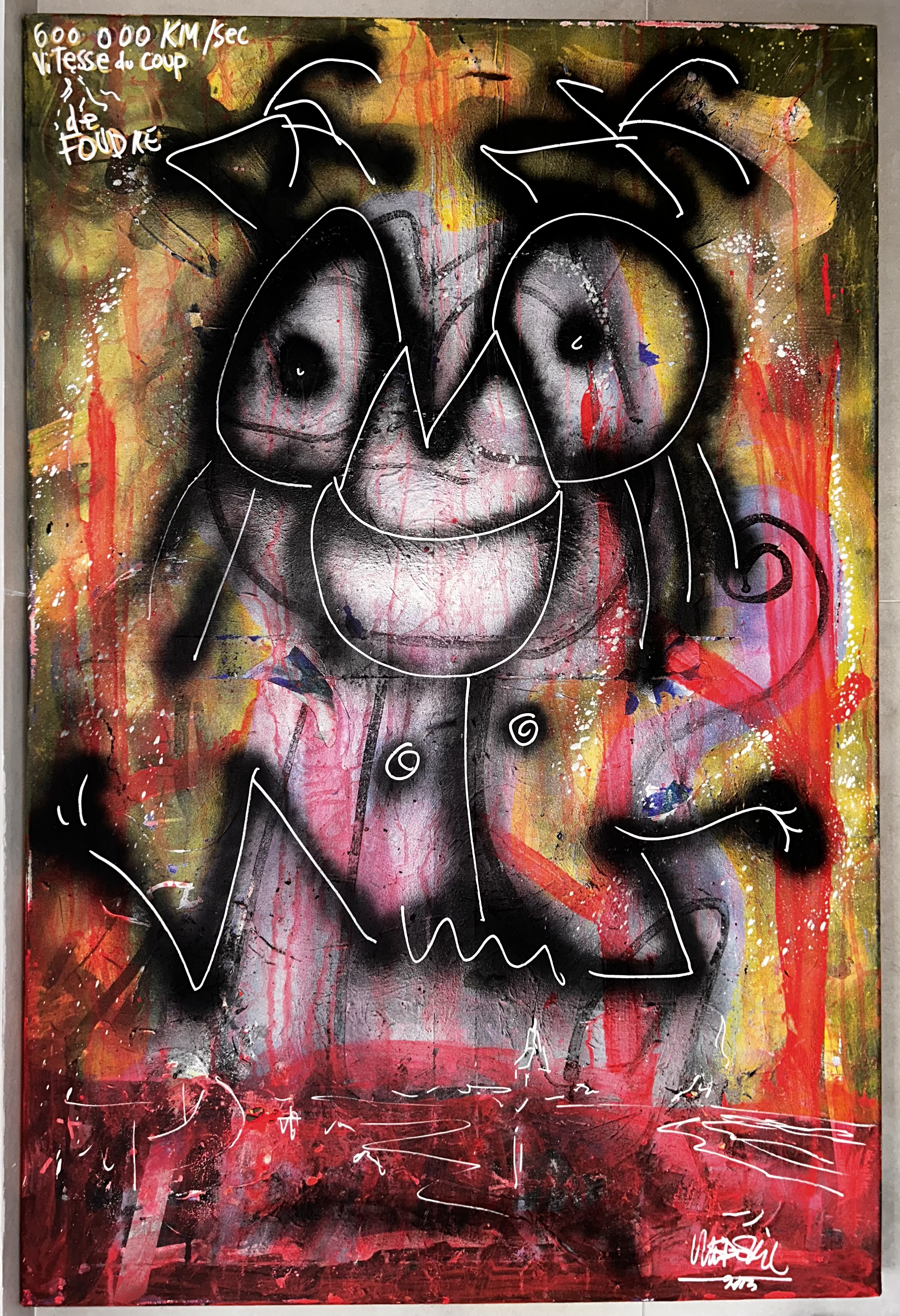 M&eacute;d&eacute;ric N&eacute;binger - Nenette - Acrylique sur toile - 2026