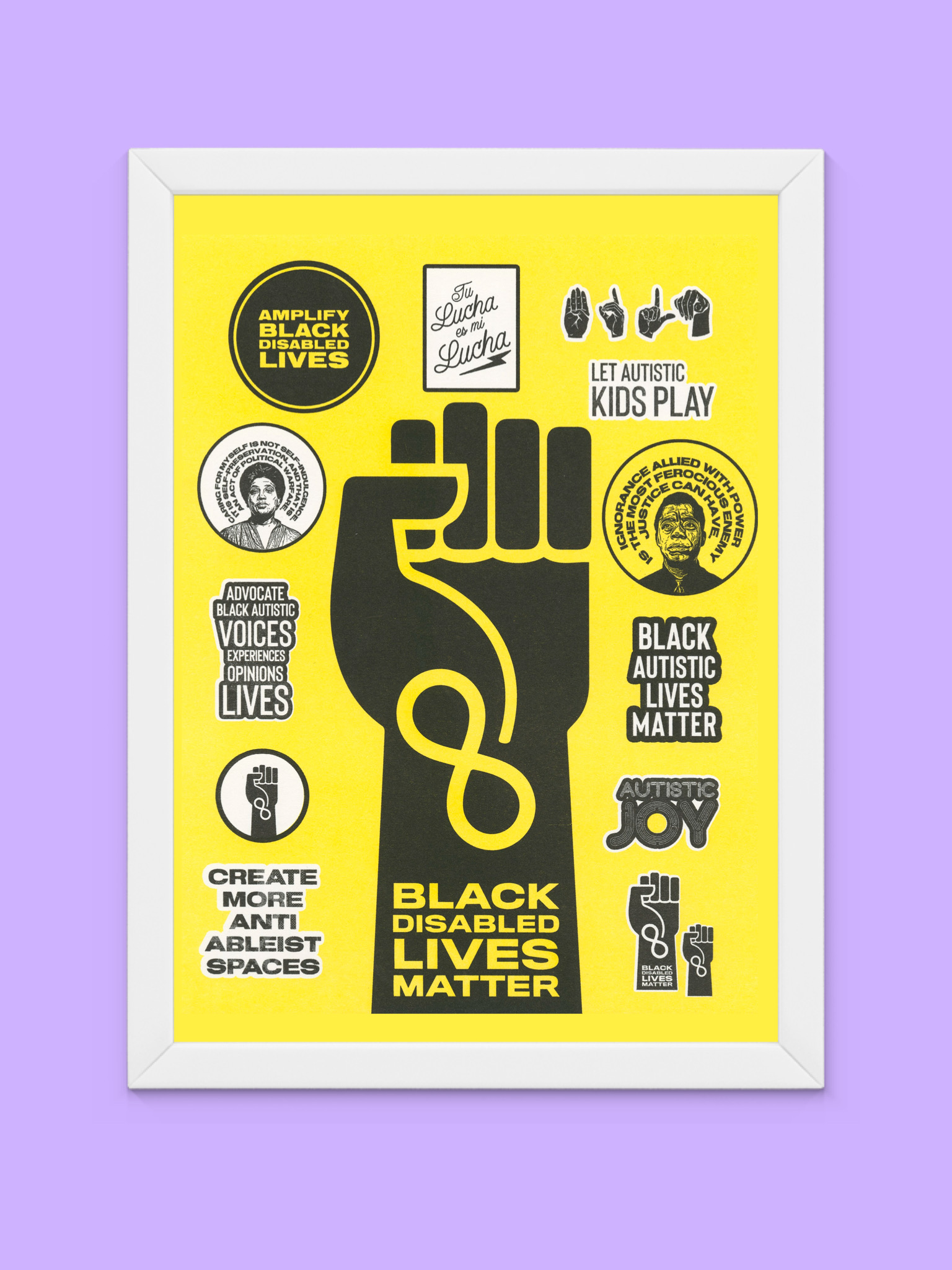 : OURVII Stop Racism Hand Tower Black Lives Matter Dish