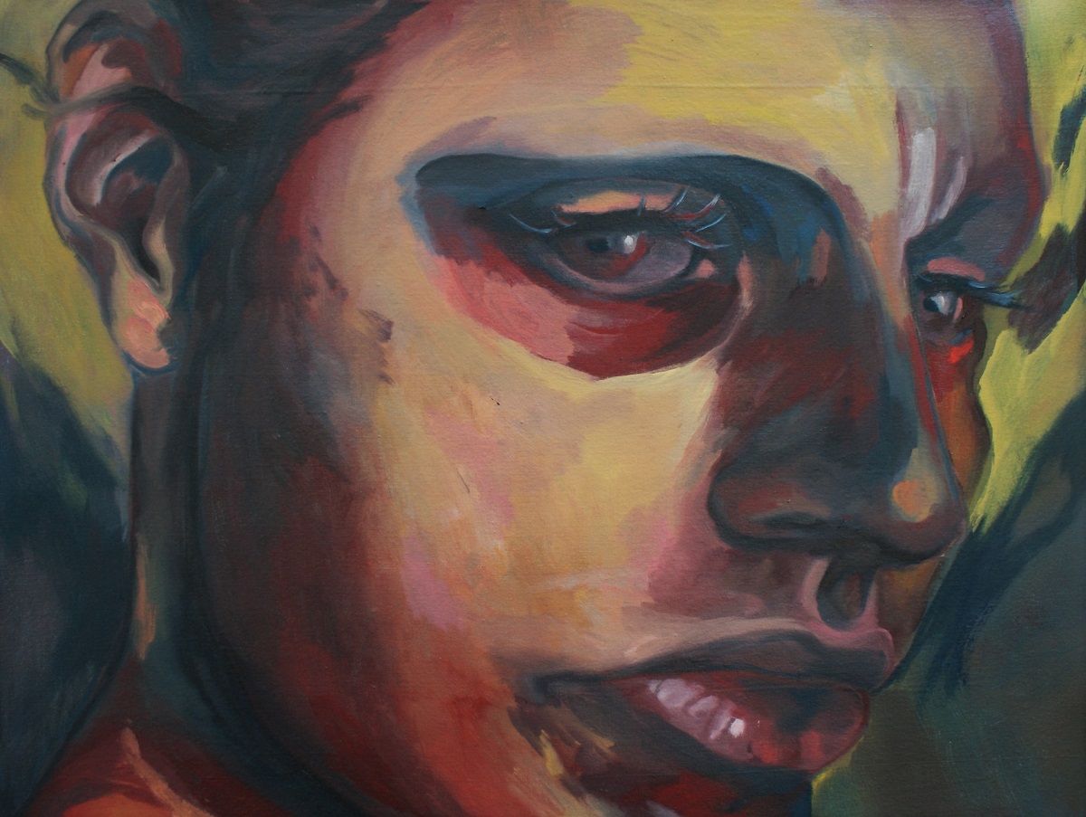 Lumbering, Aching, 22" x 30", 2017.