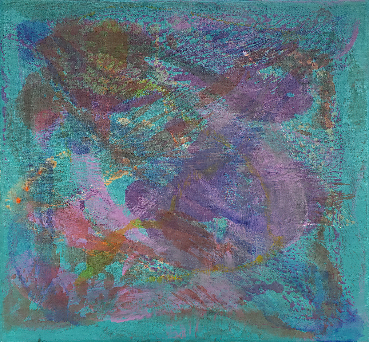 UntitledAcrylic and Watercolor on Canvas 20x22"