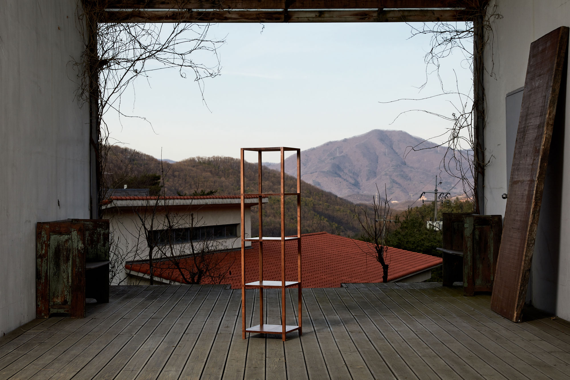 PLAIN PLAN, , 2019, 벚나무, w34.0 x d34.0 x h145.0 cm