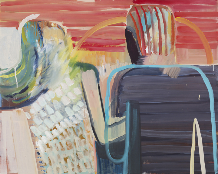 무제(벚꽃놀이5) Untitled(Cherry Blossom Viewing 5), 2015, oil on linen, 73x91.5 cm