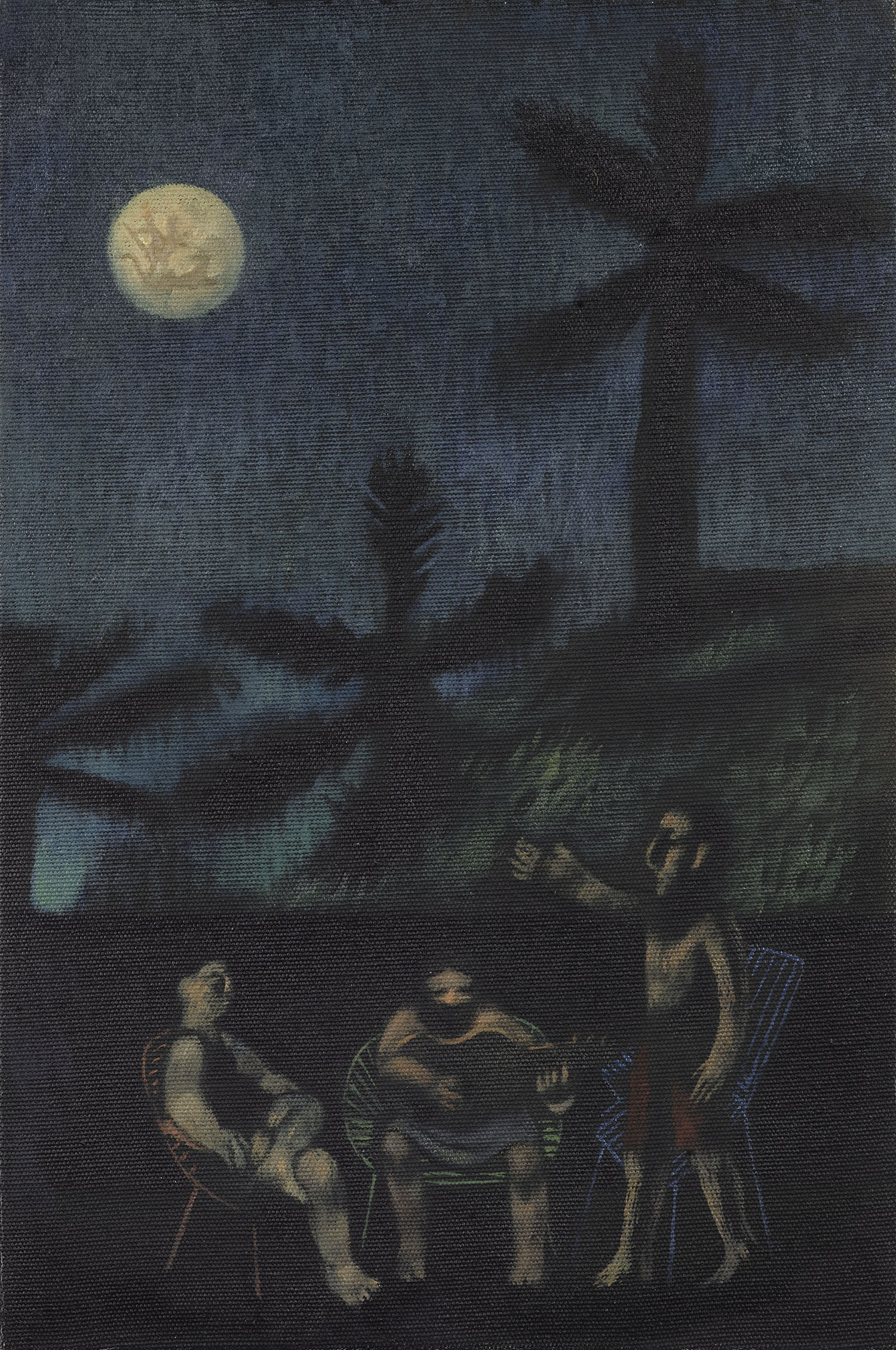 "Seresta", 2020, óleo sobre tela