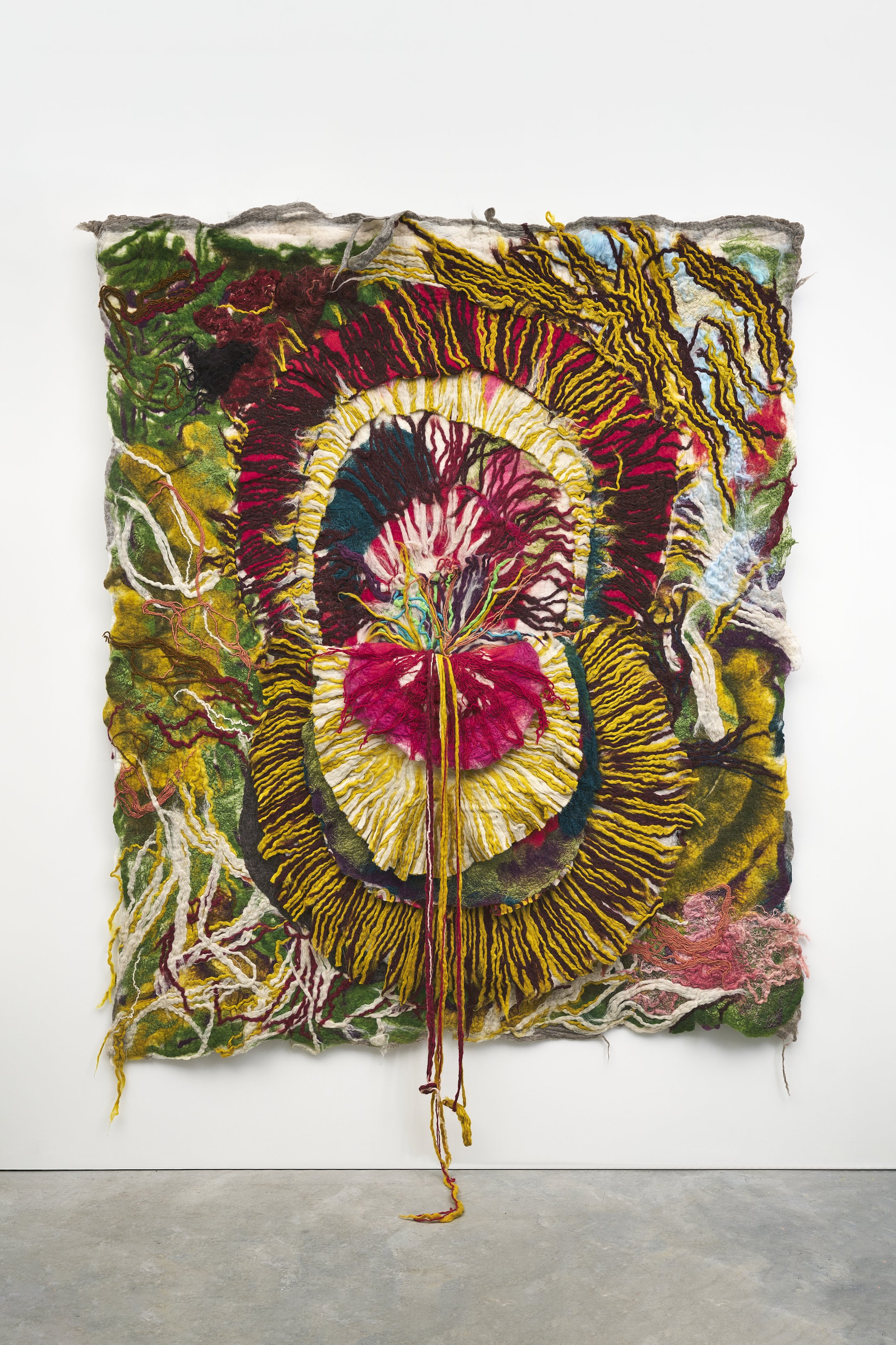 Siren, 2023, Wool, silk, bamboo silk 77 x 65 x 4 in