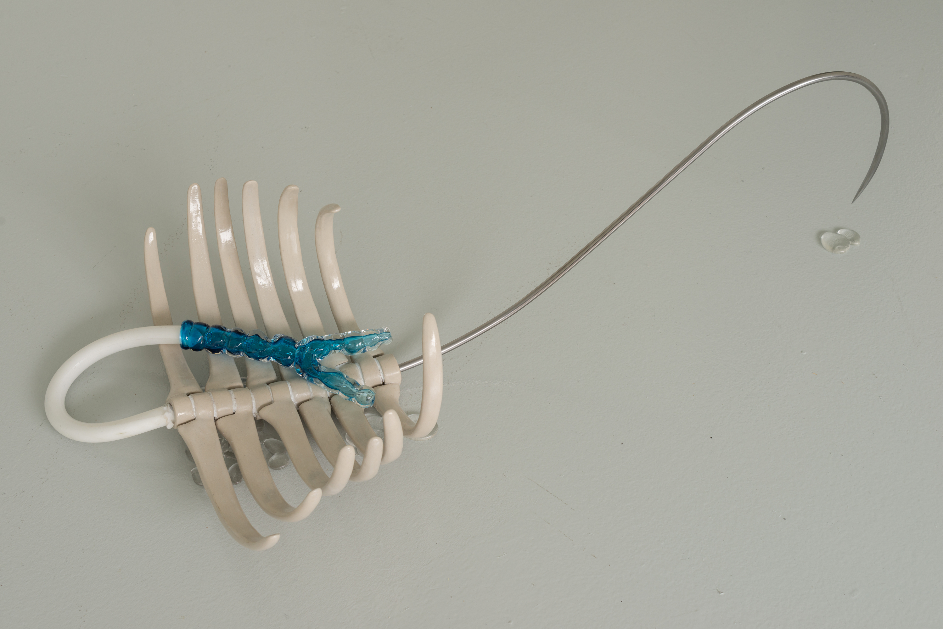 Glazed stoneware, glass, silicone, steel