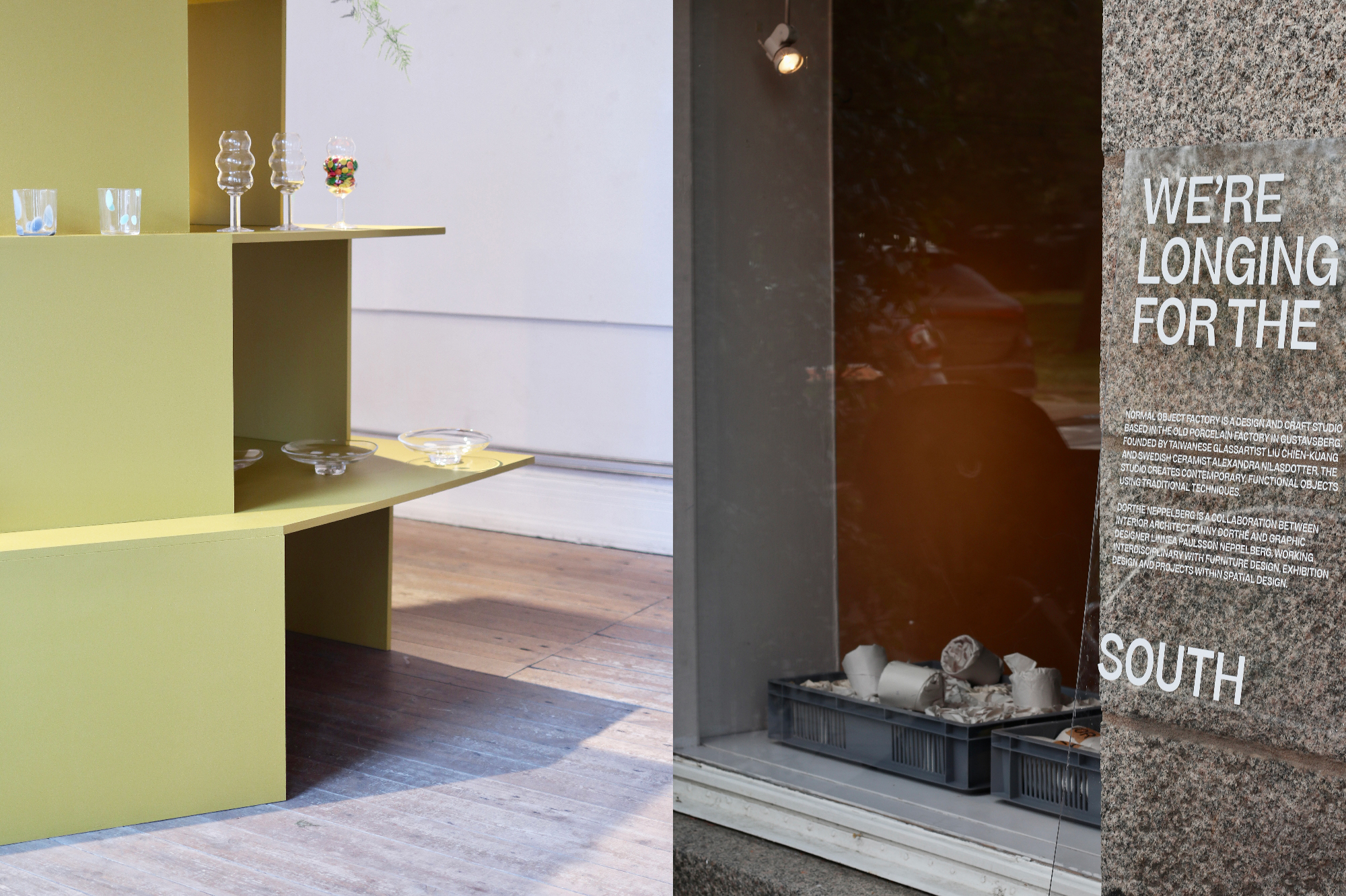 WE'RE LONGING FOR THE SOUTH. EXHIBITION DESIGN AND IDENTITY