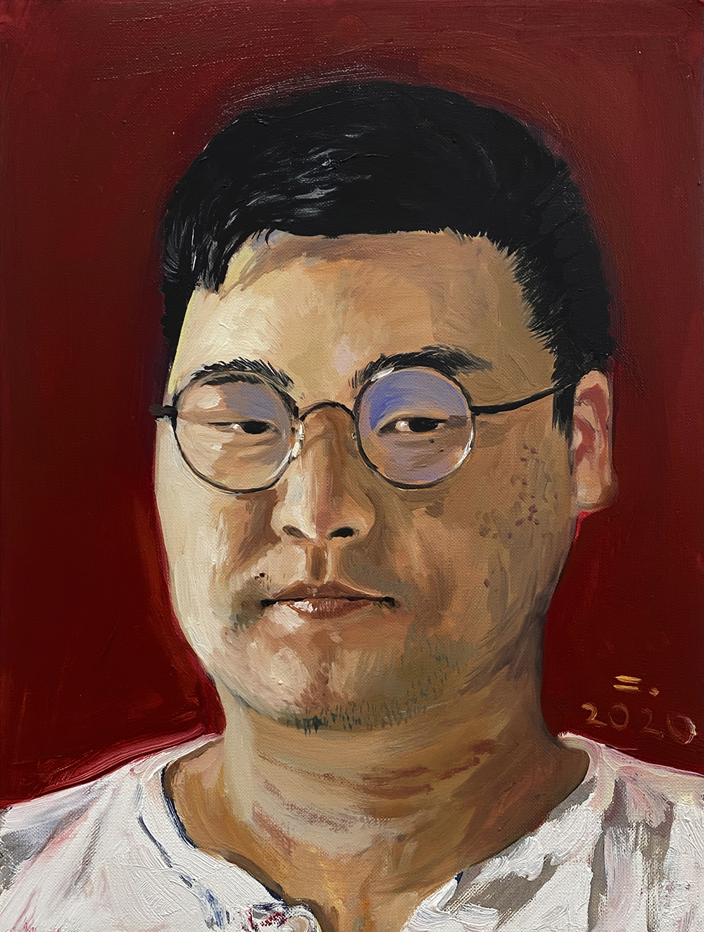 현건우, 2020, oil on paper, 32*24(cm)