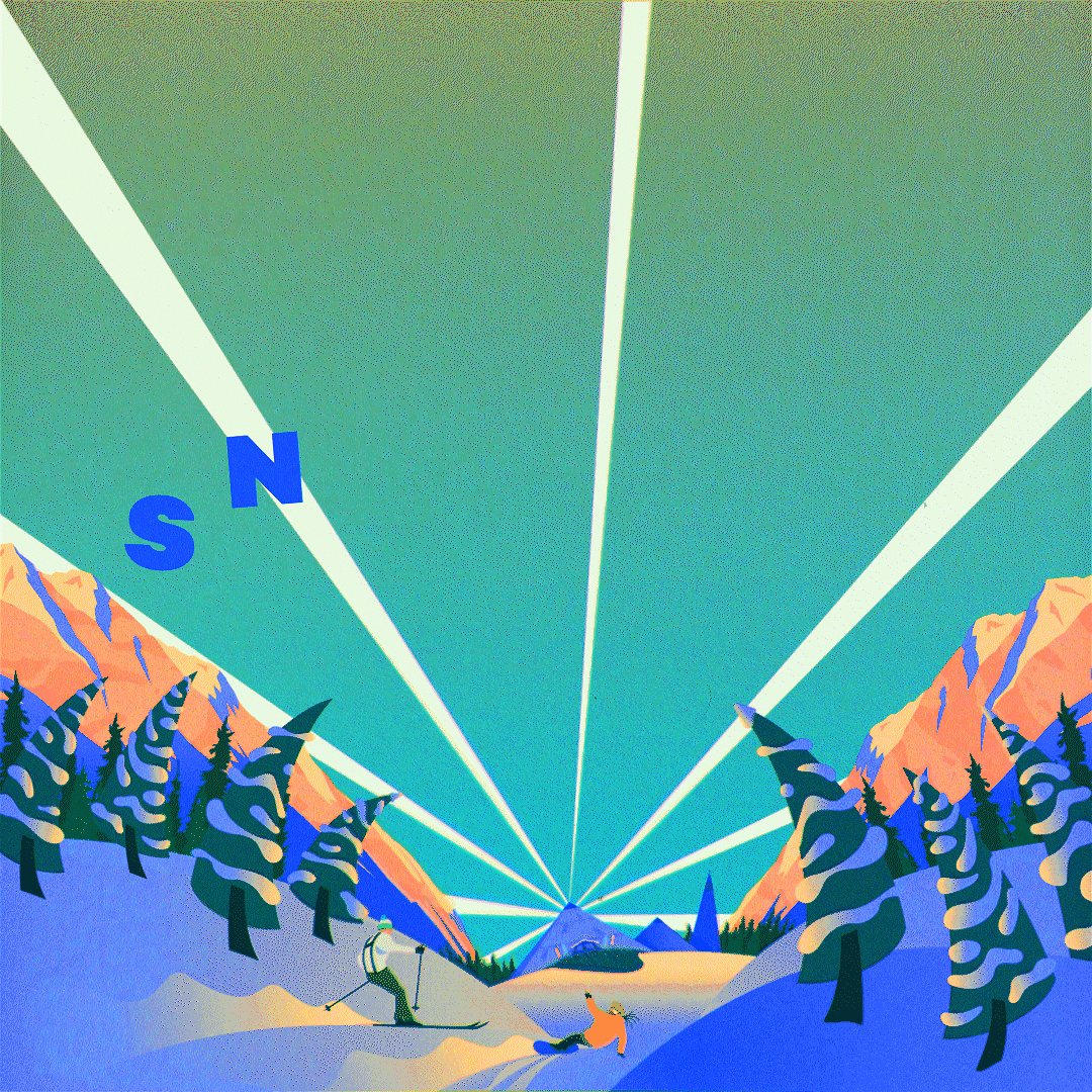Kinetic Type Animation for Snowbombing Festival 2024 by Mackleworth Studio.