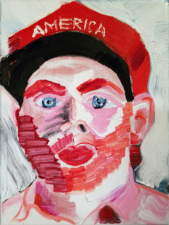 America, 2016Oil on canvas12 x 9 in.30.5 x 23 cm