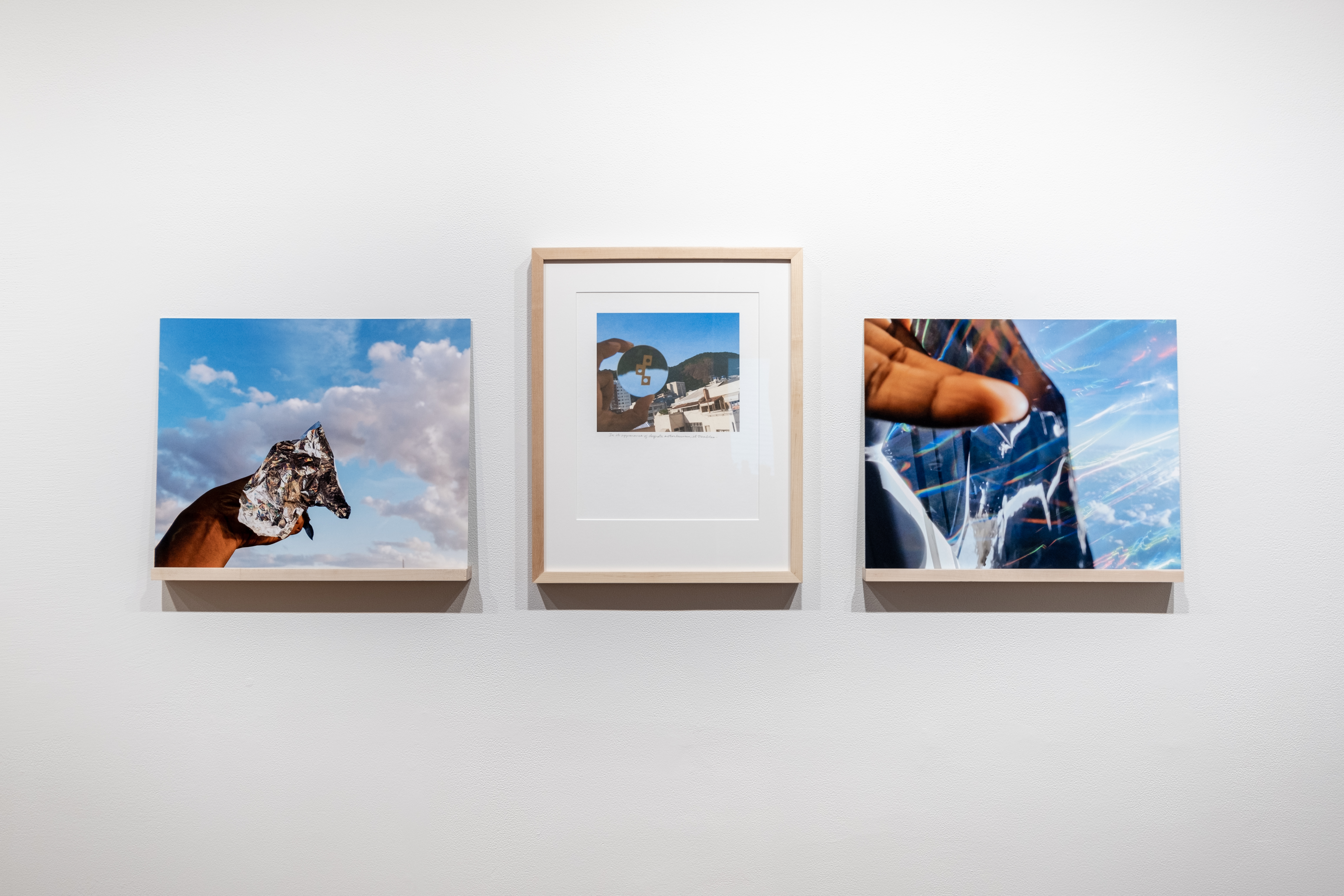 untitled (time poem 001, Nov 17, 2015, 04:02 pm/Mar 15, 2017, 11:04 am*/ Nov 18, 2015, 04:08 pm), 2021 triptych, framed digital print on heavyweight cotton paper*, dye sublimation prints on aluminum, 20 x 16”,16 x 20”,20 x 16” each. Edition of 5 *In collaboration with Nathanaël, the author of more than thirty books written in or in French, and published in the United States, Québec and France. Notable works include Hatred of Translation (2019), La mort de ma soeur (2018), L’heure limicole (2016), and the essay of correspondence, Absence Where As (Claude Cahun and the Unopened Book) (2009). Image credit: Hector Martinez