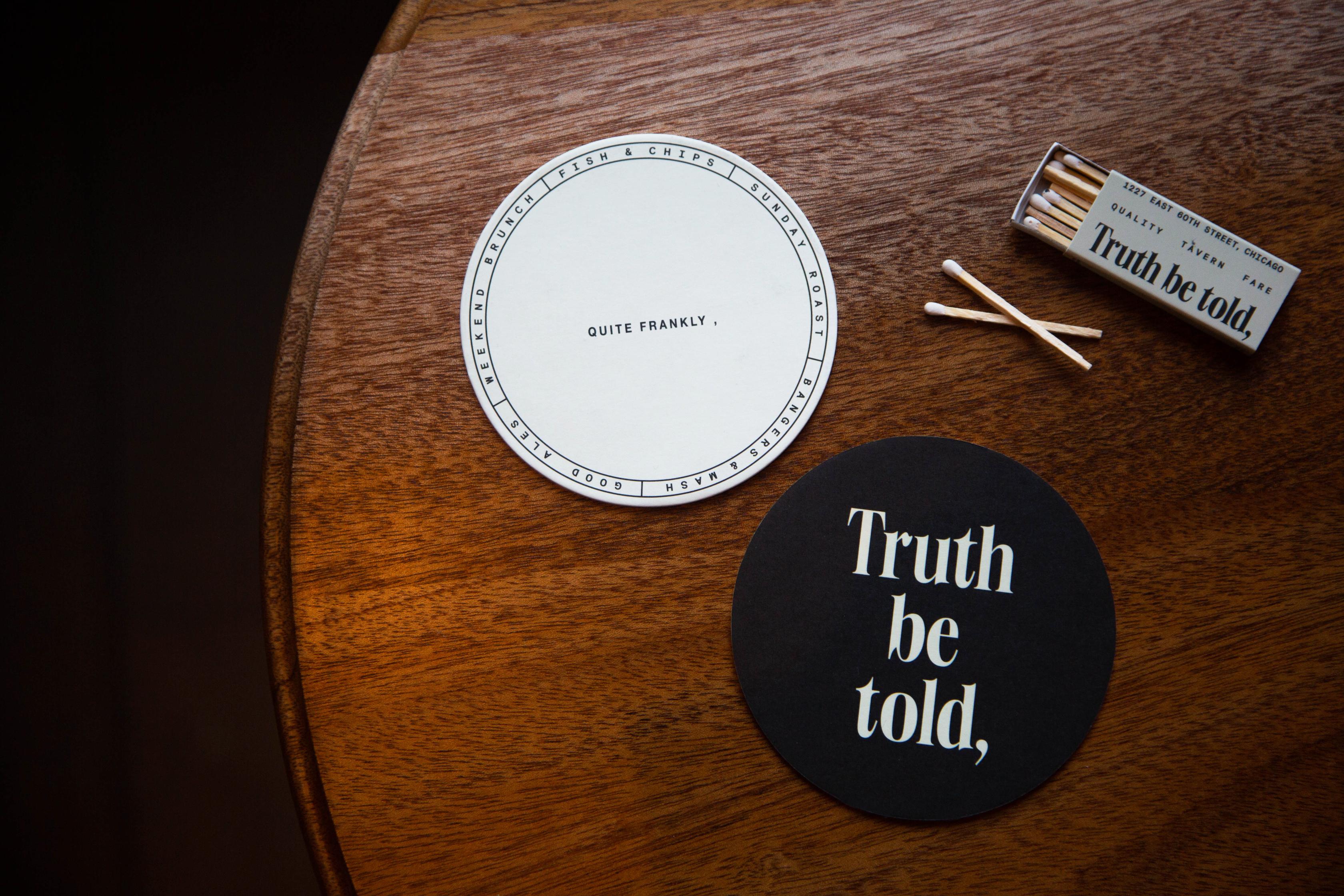 By way of a name and visual identity system, my colleagues at One Design and I blended the warmth and energy of an English countryside tavern with the contemplative nature of a prestigious academic institution for Study Hotel’s newest food and beverage destination on UChicago’s campus. Specifically, we embraced what makes gathering and enjoying a satisfying meal all the more interesting—candid conversation.